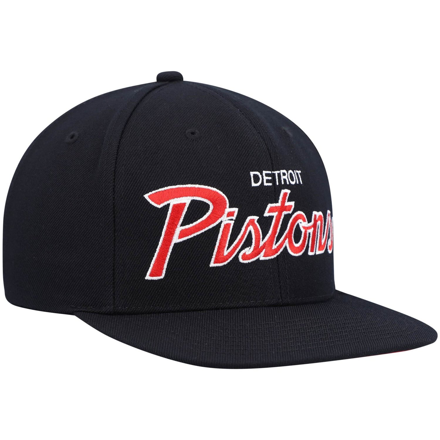 Mitchell  Ness Detroit Pistons Hardwood Classics Script 20 Snapback Hat                                                          - view number 3
