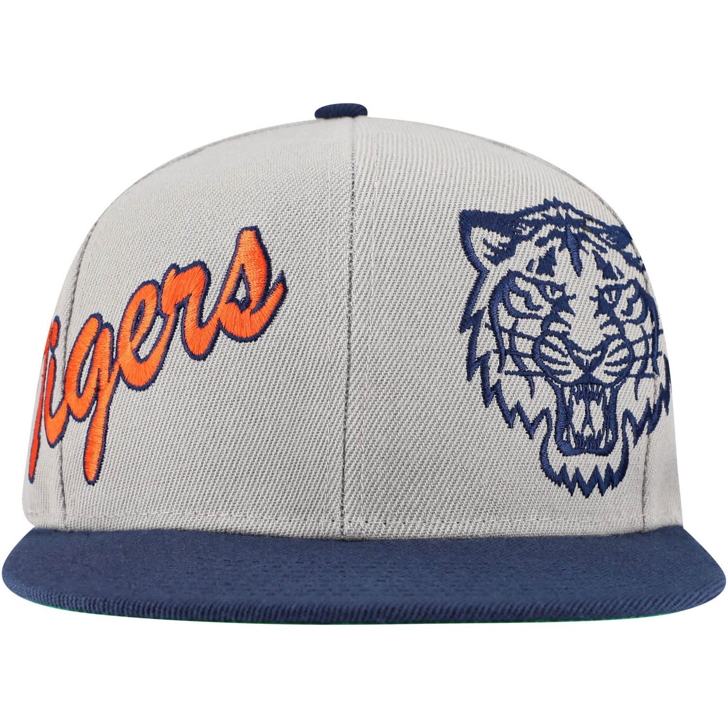 Mitchell  Ness Detroit Tigers Knock Out Panel Snapback Hat