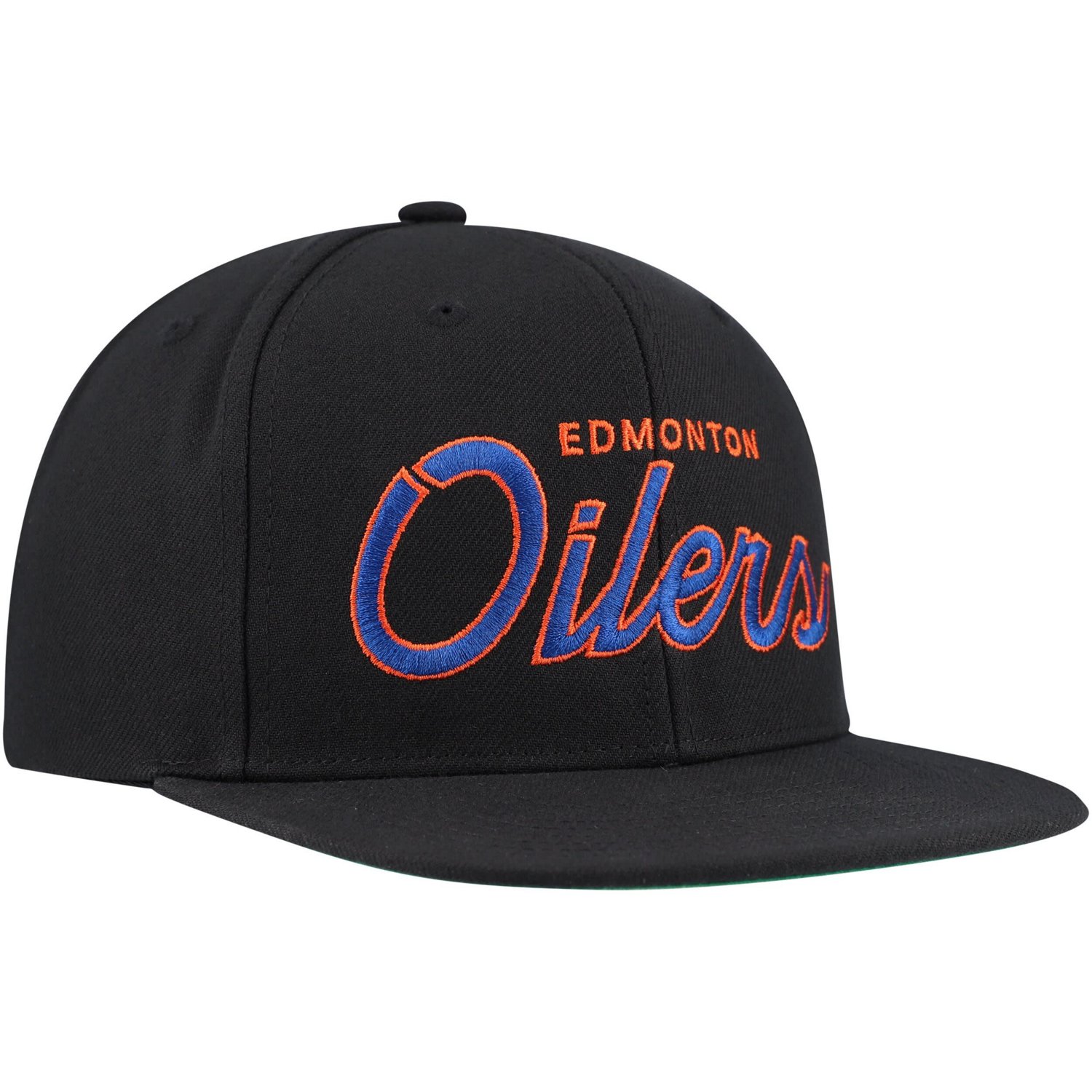 Mitchell  Ness Edmonton Oilers Core Team Script 20 Snapback Hat - view number 3