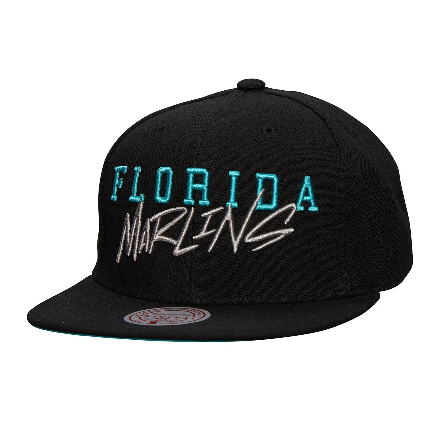 Mitchell  Ness Florida Marlins Team Tagged Snapback Hat