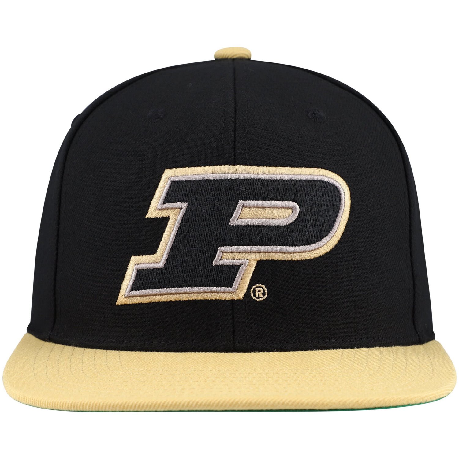 Mitchell  Ness /Gold Purdue Boilermakers 2-Tone 20 Snapback Hat                                                                  - view number 2