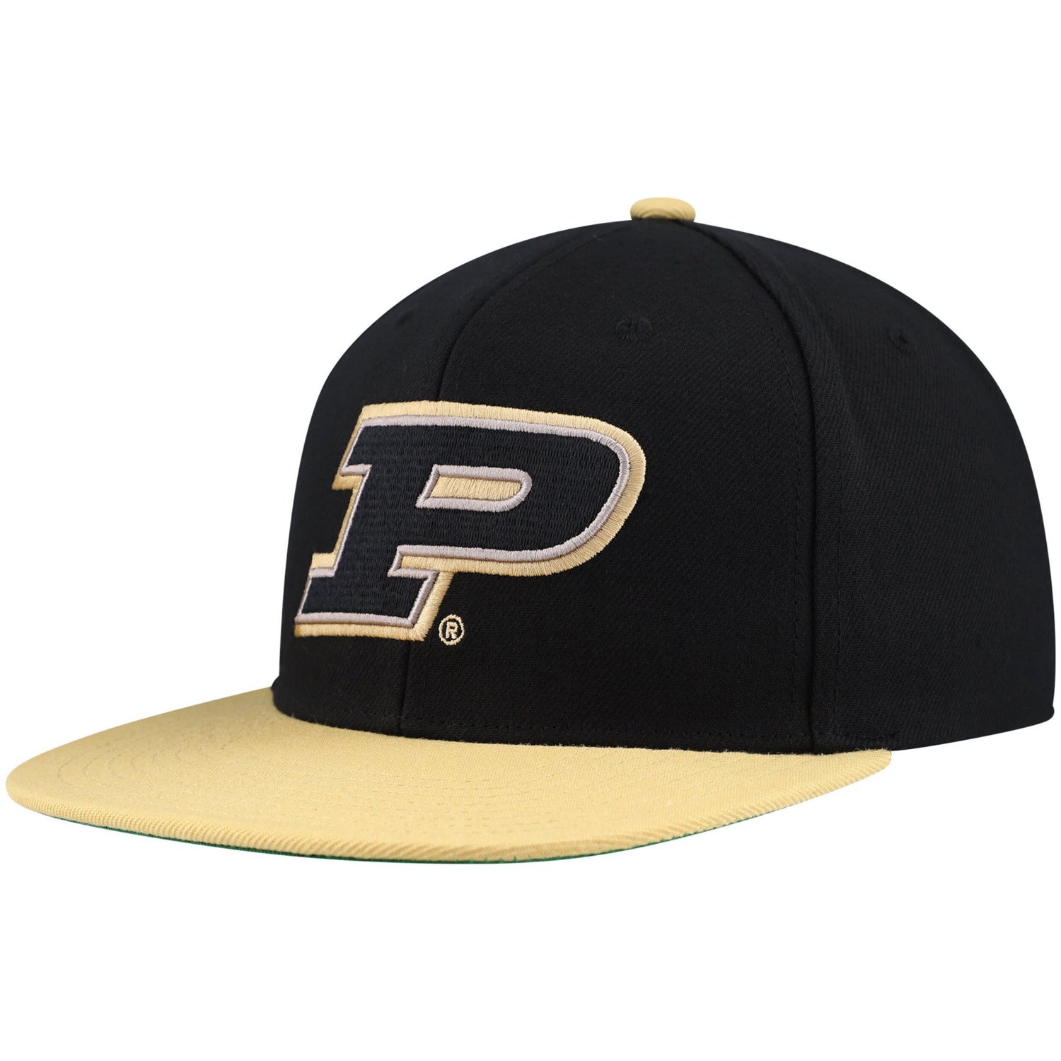 Mitchell  Ness /Gold Purdue Boilermakers 2-Tone 20 Snapback Hat