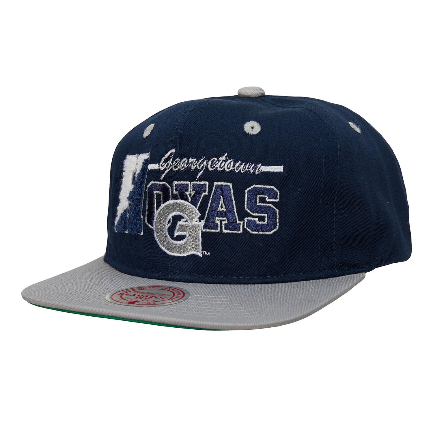 Mitchell  Ness Gray Georgetown Hoyas Varsity Letter Snapback Hat                                                                 - view number 1