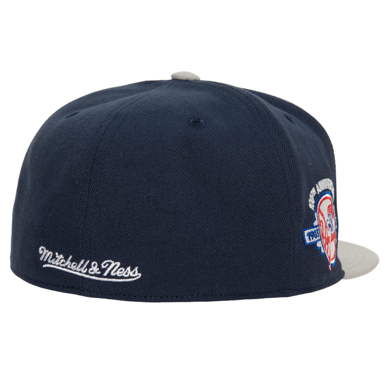 Mitchell  Ness Gray New York Yankees Bases Loaded Fitted Hat