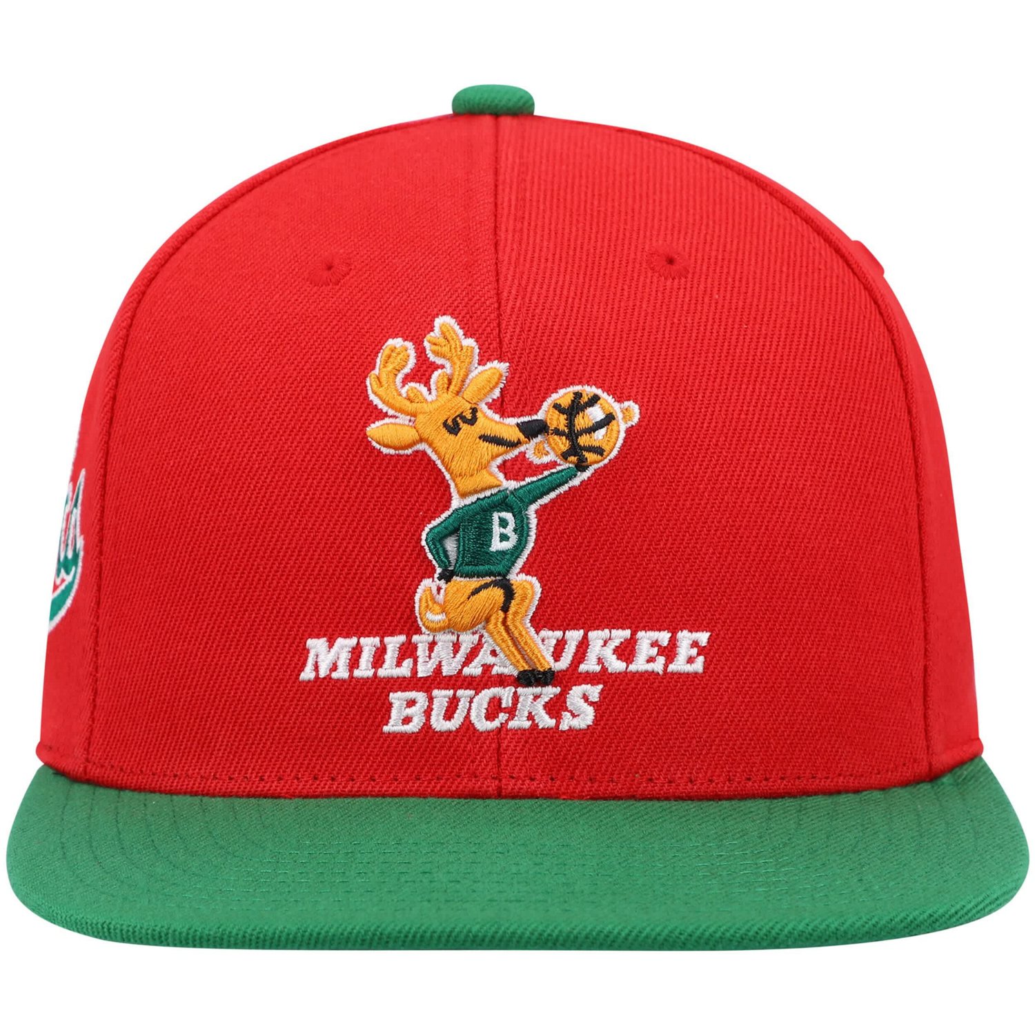 Mitchell  Ness Green Milwaukee Bucks Hardwood Classics Snapback Hat - view number 2