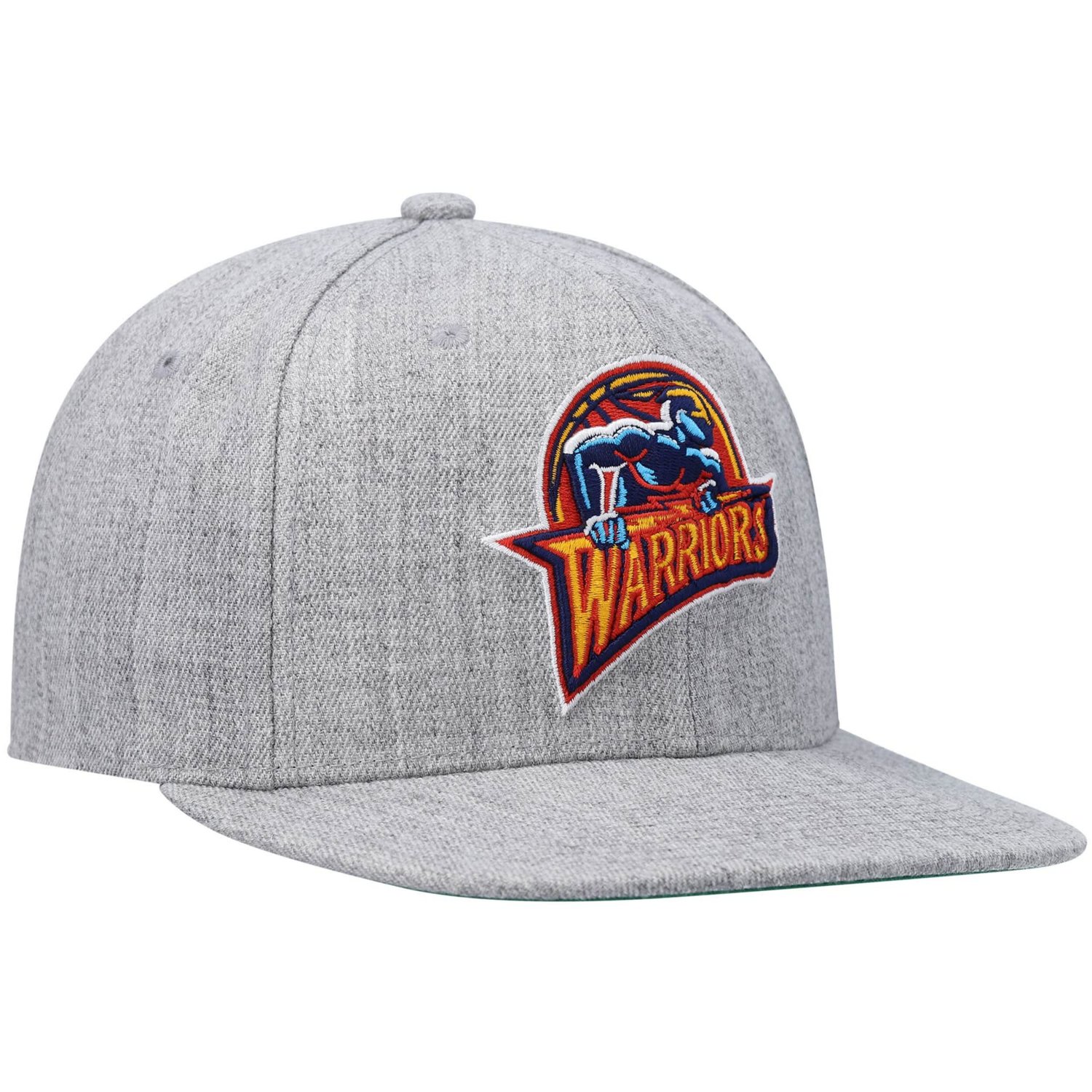 Mitchell  Ness Heathered Gray Golden State Warriors Hardwood Classics Team 20 Snapback Hat                                       - view number 3