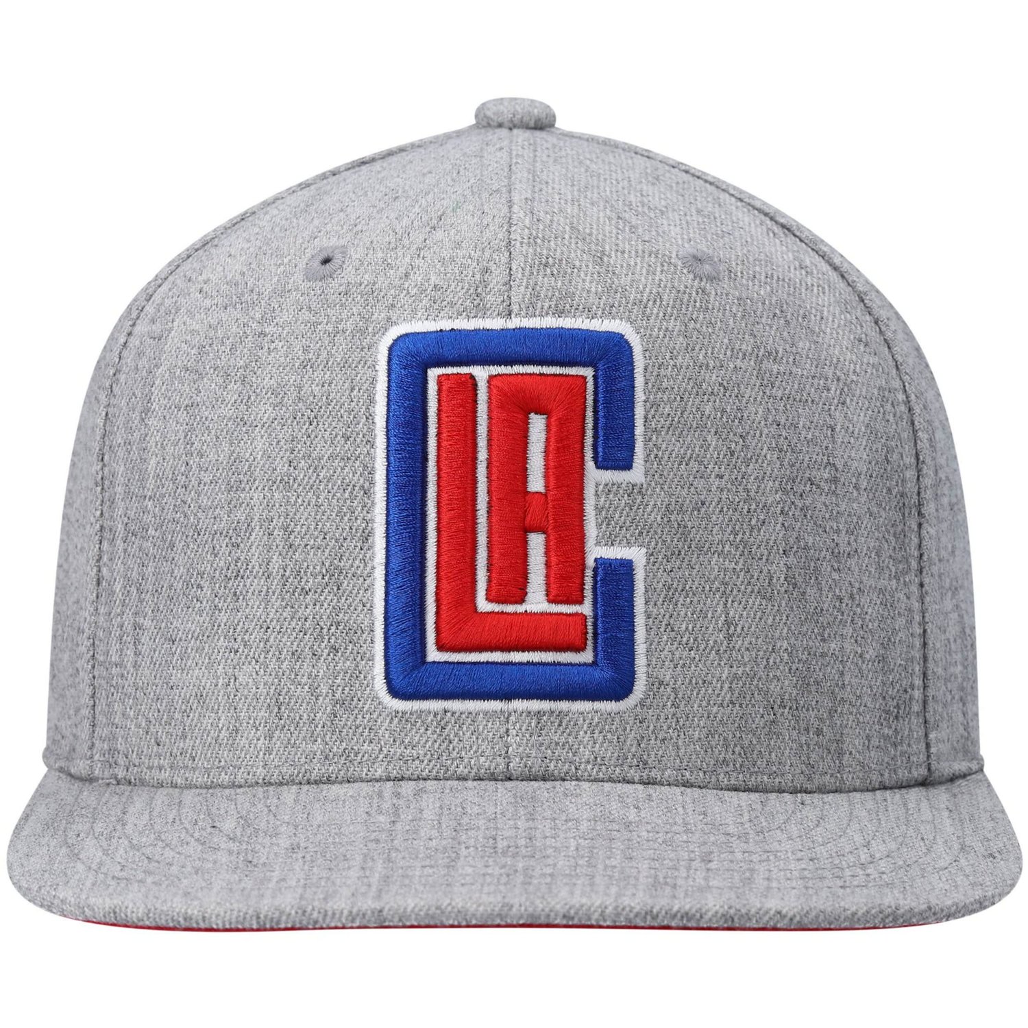 Mitchell  Ness Heathered Gray LA Clippers 20 Snapback Hat                                                                        - view number 2