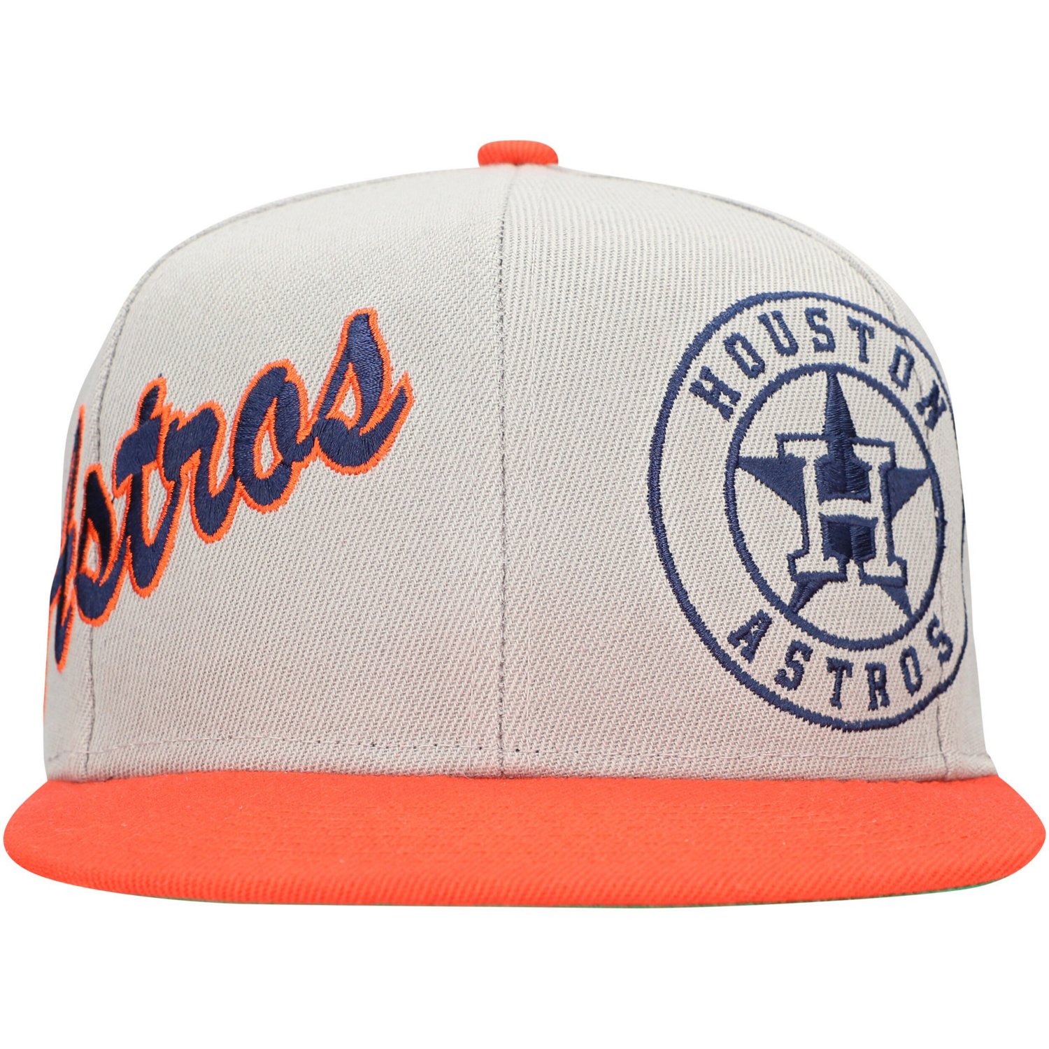Mitchell  Ness Houston Astros Knock Out Panel Snapback Hat - view number 2