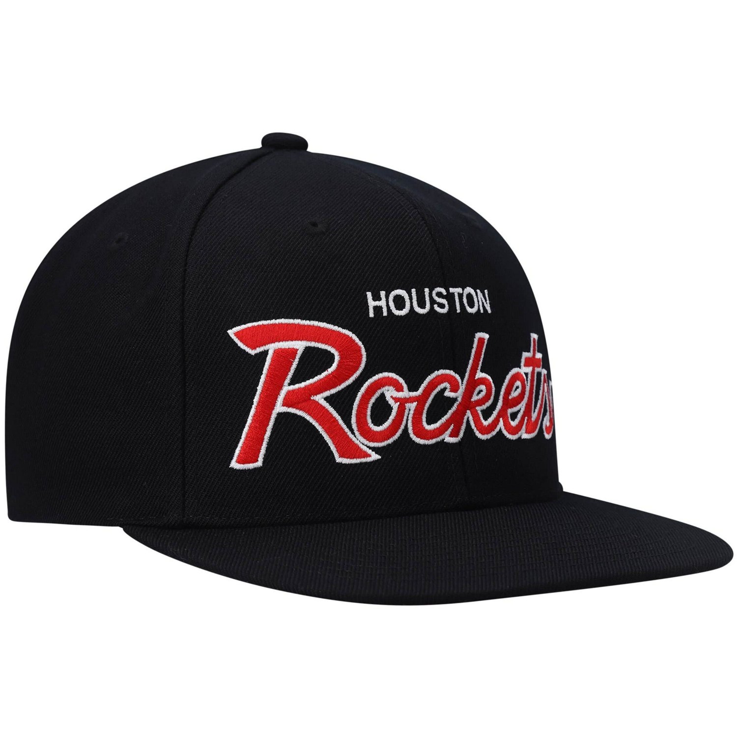 Mitchell  Ness Houston Rockets Hardwood Classics Script 20 Snapback Hat                                                          - view number 3