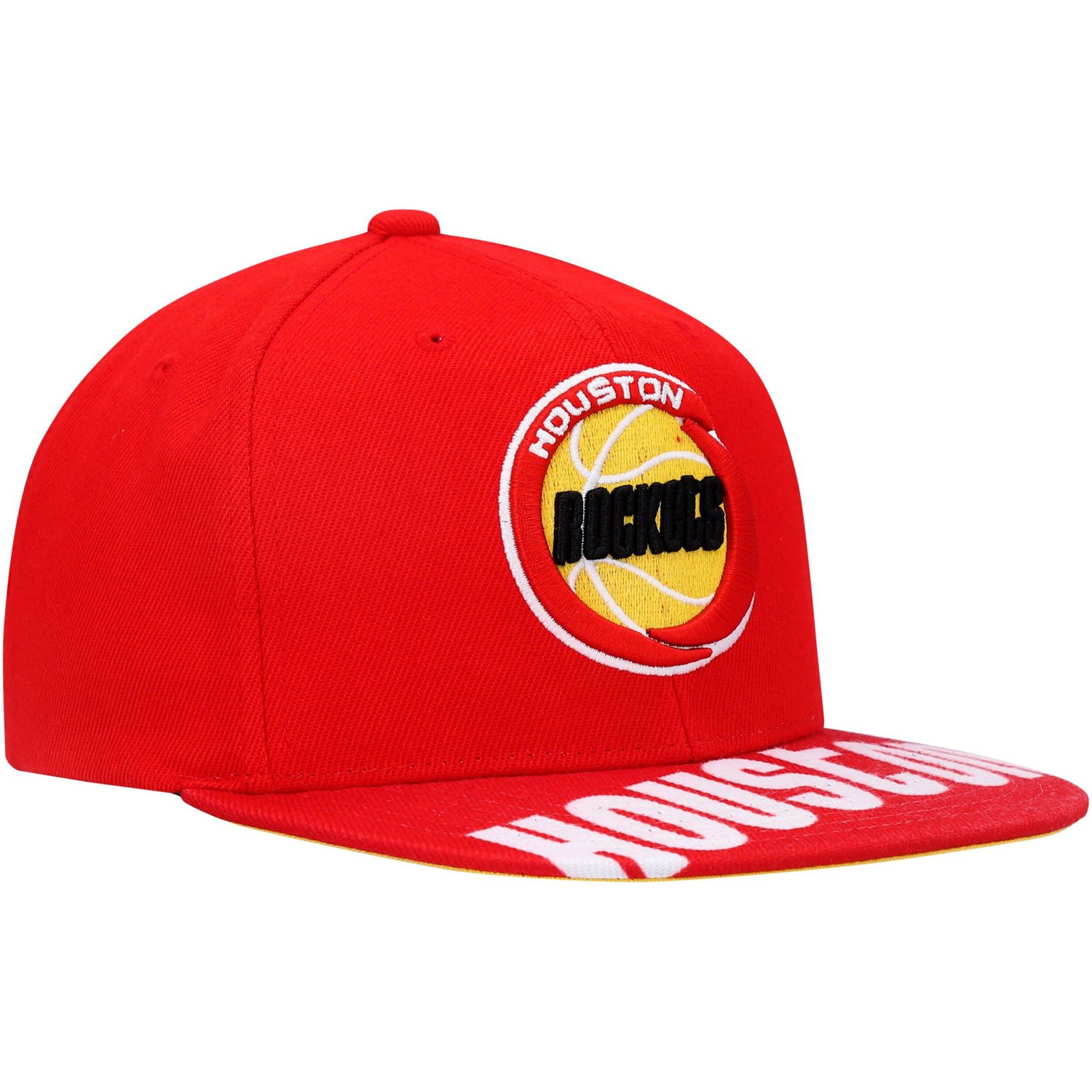 Mitchell  Ness Houston Rockets Hardwood Classics Swingman Pop Snapback Hat - view number 3