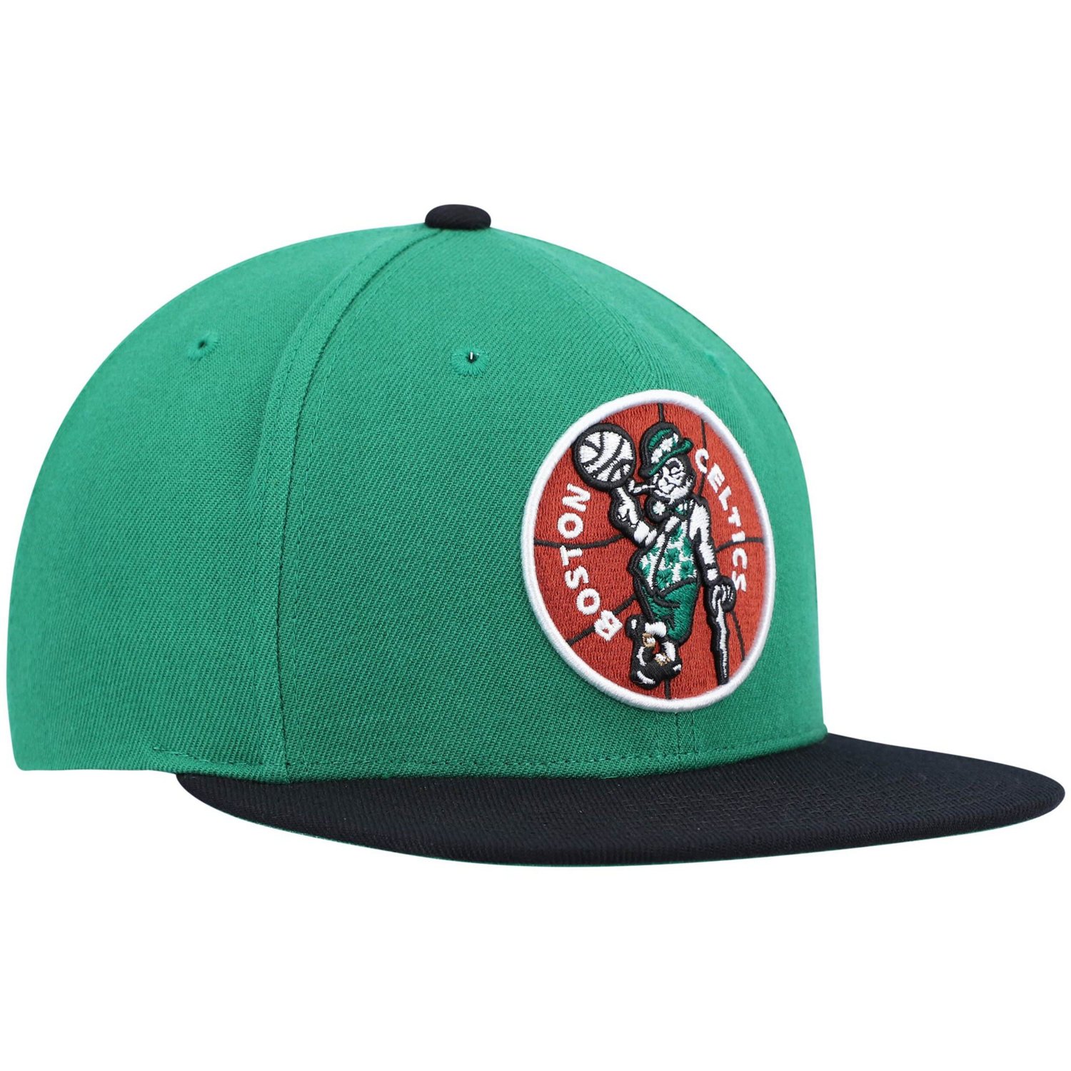 Mitchell  Ness Kelly /Black Boston Celtics Hardwood Classics Team Two-Tone 20 Snapback Hat                                       - view number 3