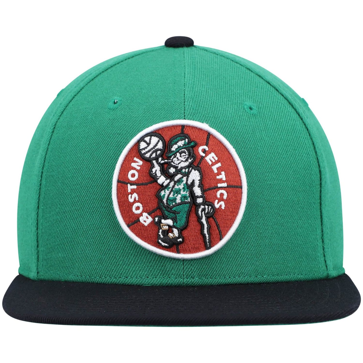 Mitchell  Ness Kelly /Black Boston Celtics Hardwood Classics Team Two-Tone 20 Snapback Hat                                       - view number 2
