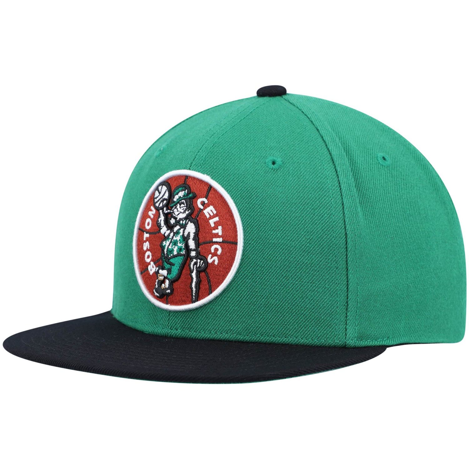 Mitchell  Ness Kelly /Black Boston Celtics Hardwood Classics Team Two-Tone 20 Snapback Hat                                       - view number 1