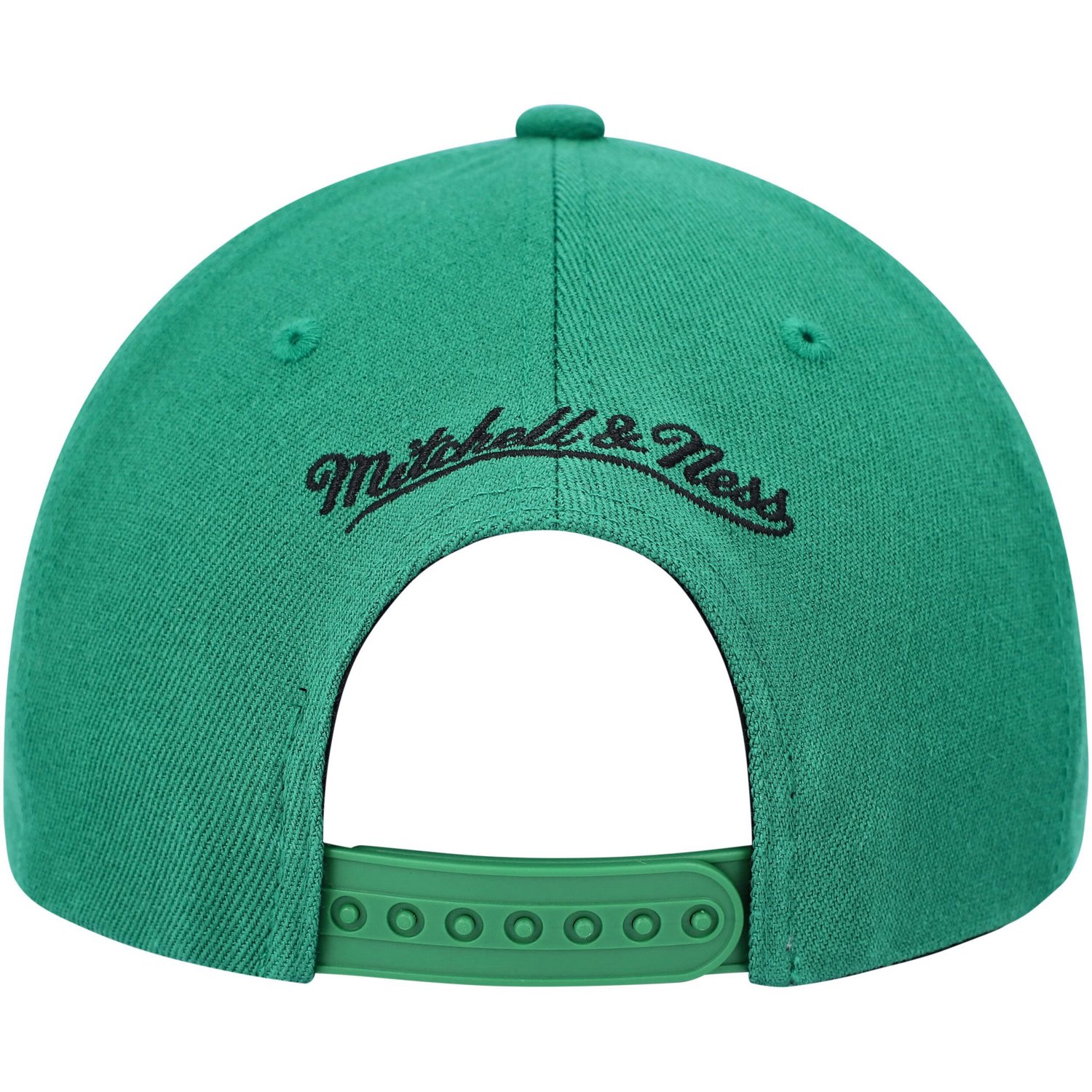 Mitchell  Ness Kelly /Black Boston Celtics MVP Team Two-Tone 20 Stretch-Snapback Hat