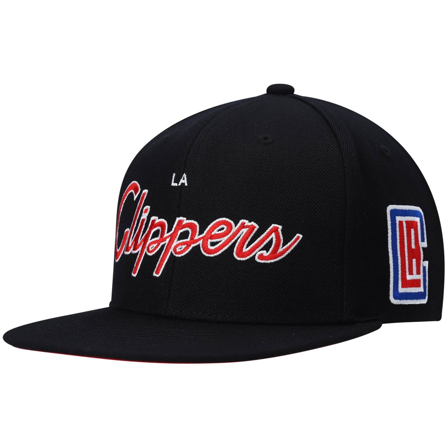 Mitchell  Ness LA Clippers Hardwood Classics Script 20 Snapback Hat