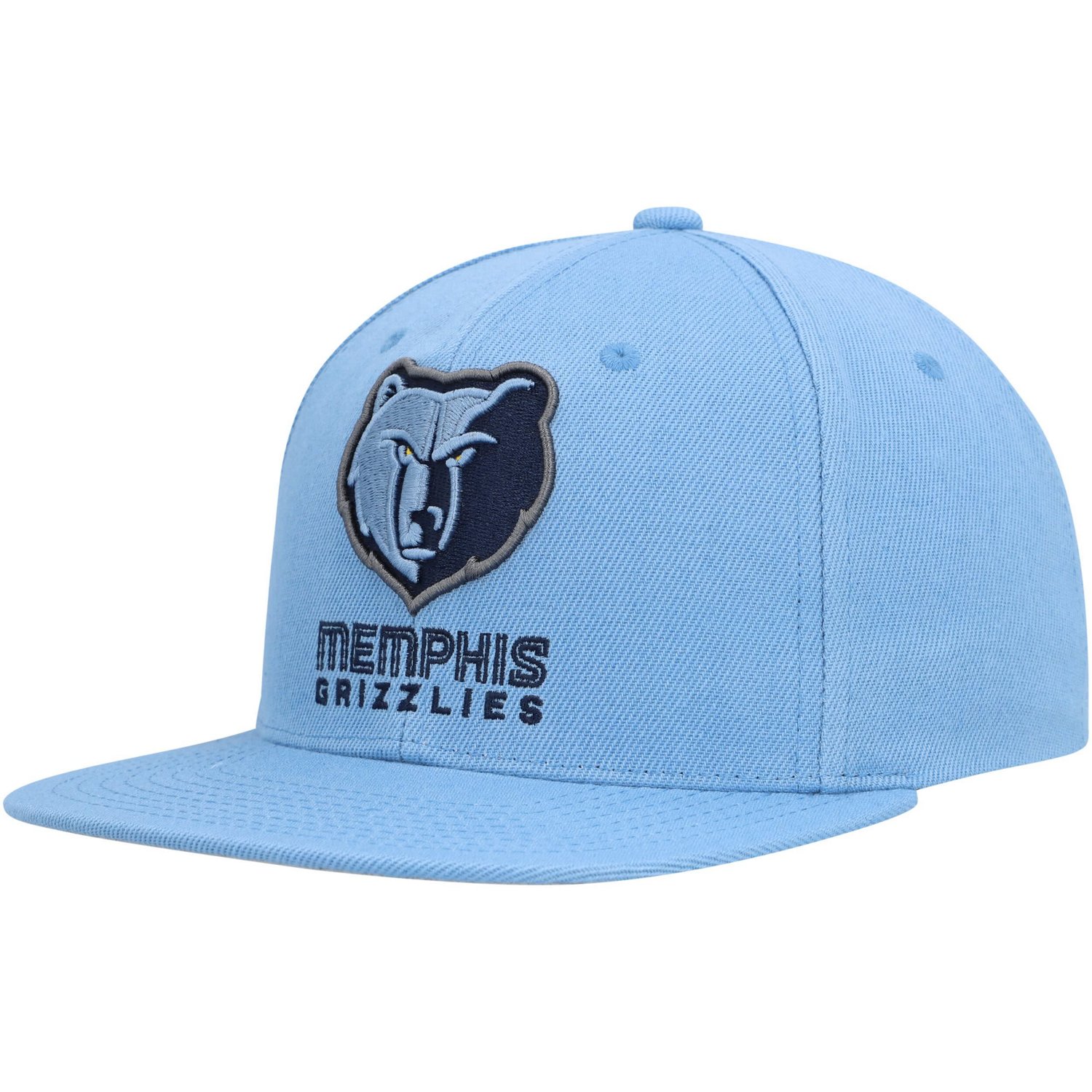 Mitchell  Ness Light Memphis Grizzlies Side Core 20 Snapback Hat                                                                 - view number 3