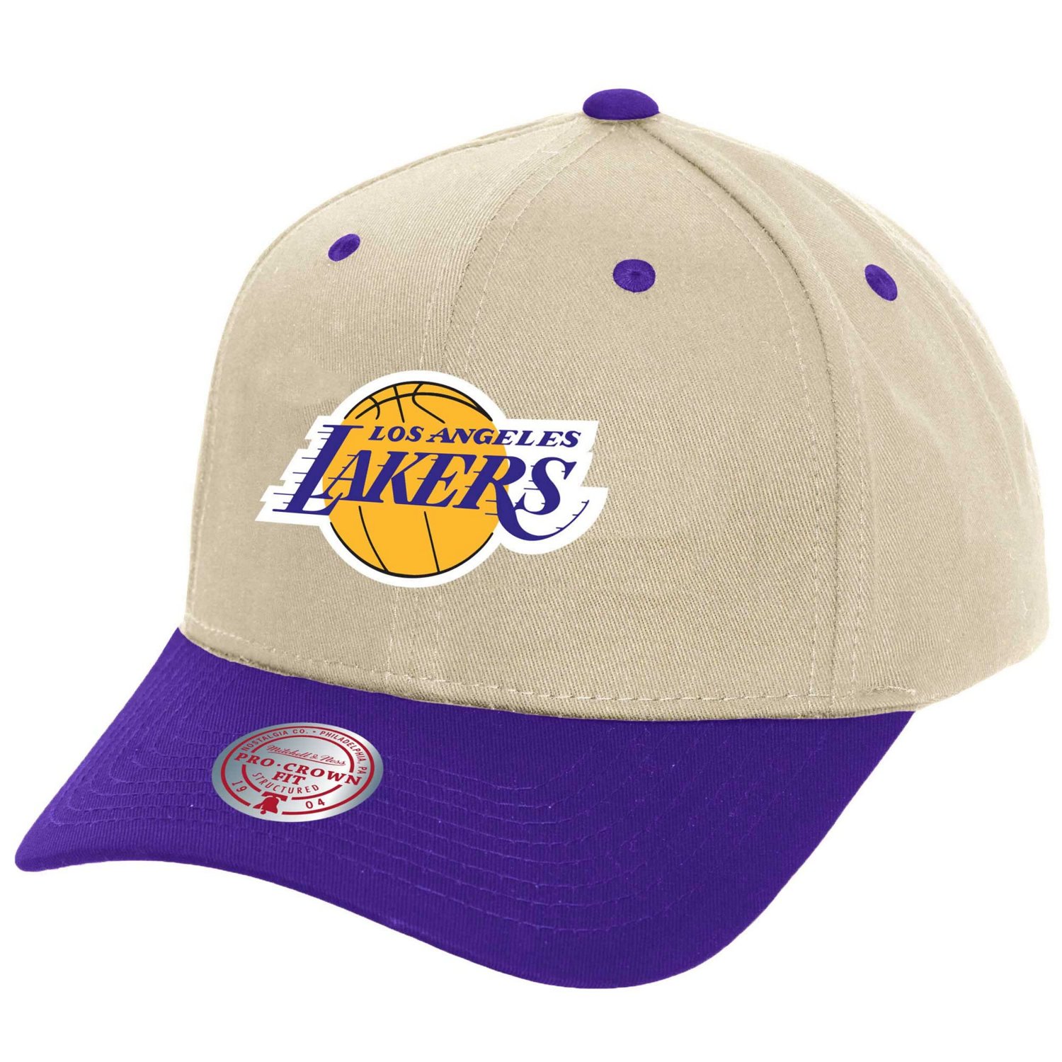 Mitchell  Ness Los Angeles Lakers Game On Two-Tone Pro Crown Adjustable Hat