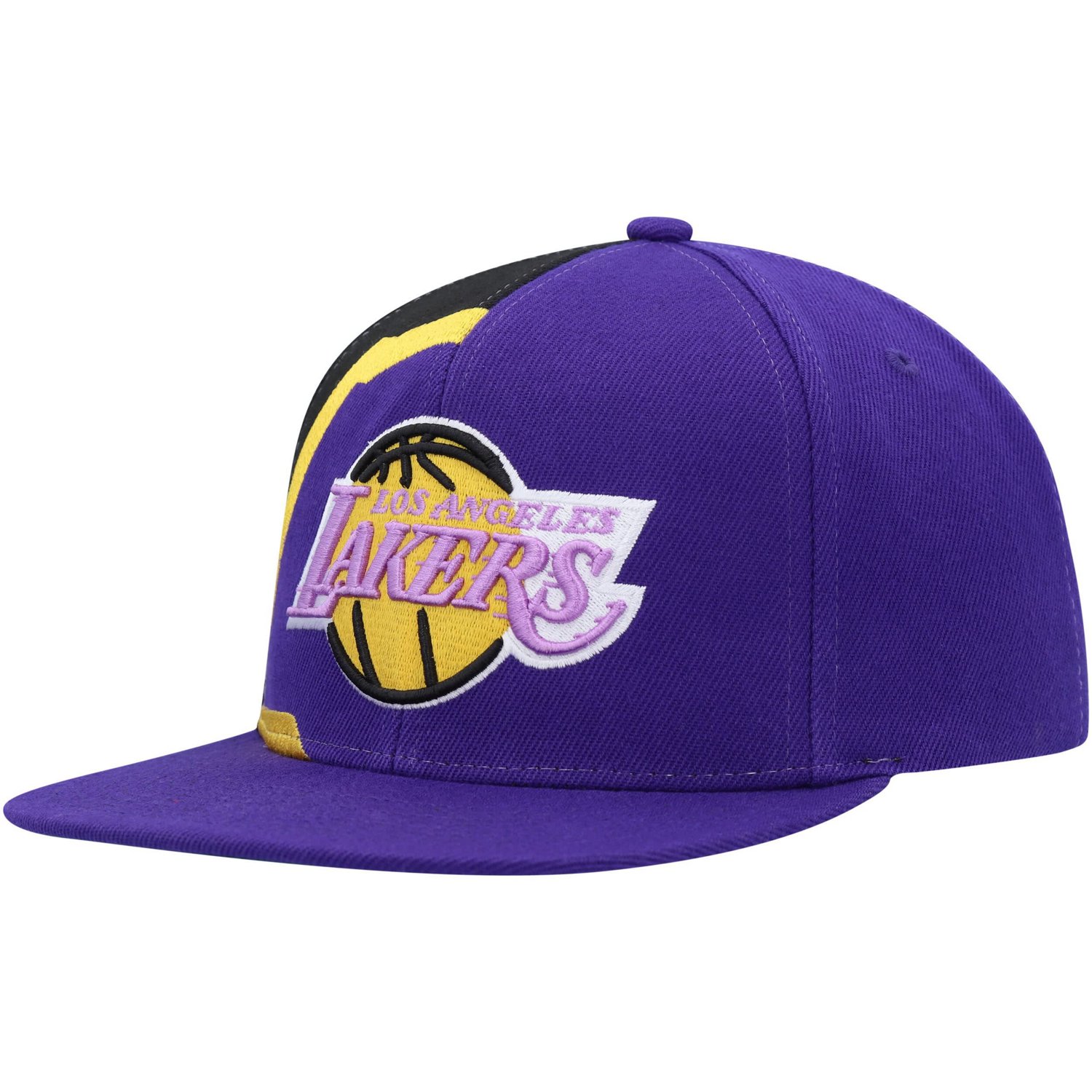 Mitchell  Ness Los Angeles Lakers Hardwood Classics Retroline Snapback Hat