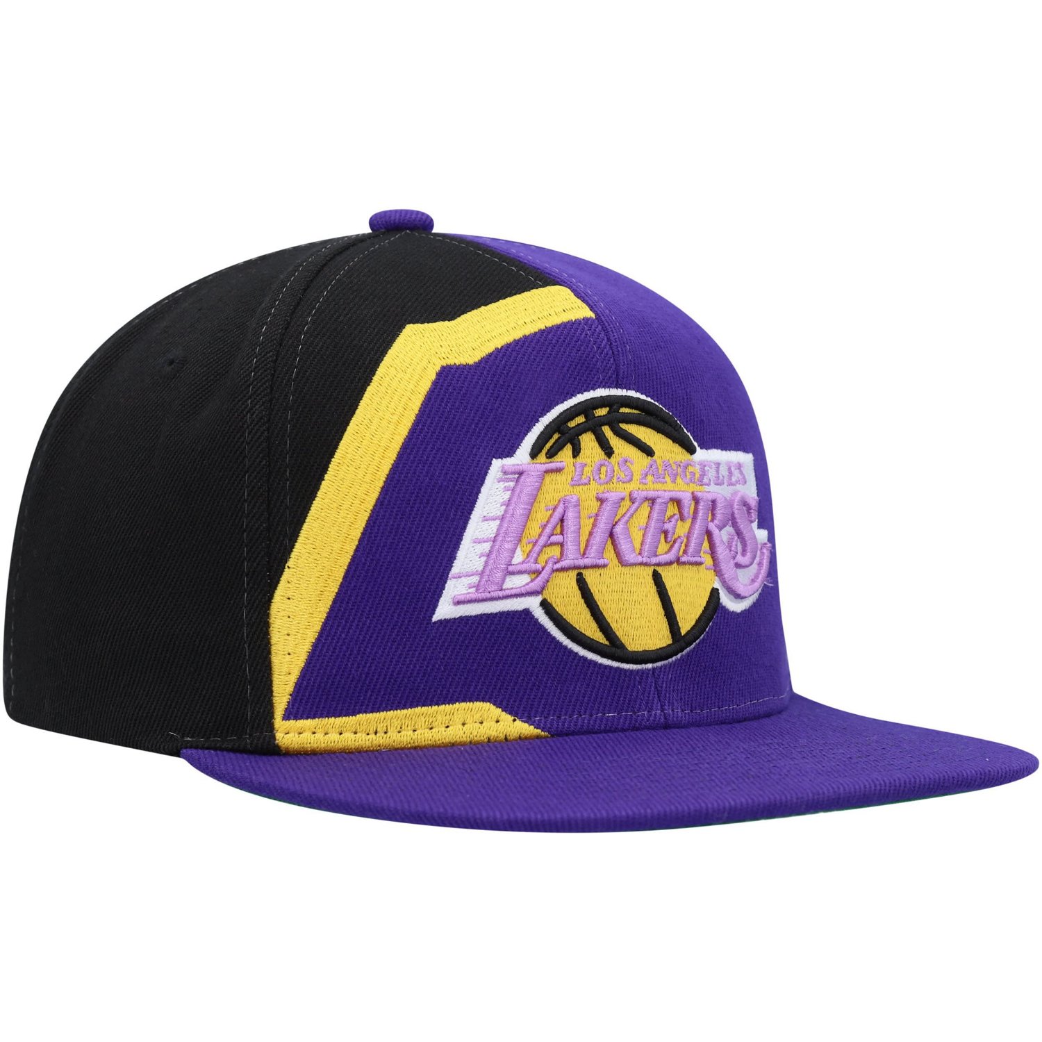 Mitchell  Ness Los Angeles Lakers Hardwood Classics Retroline Snapback Hat
