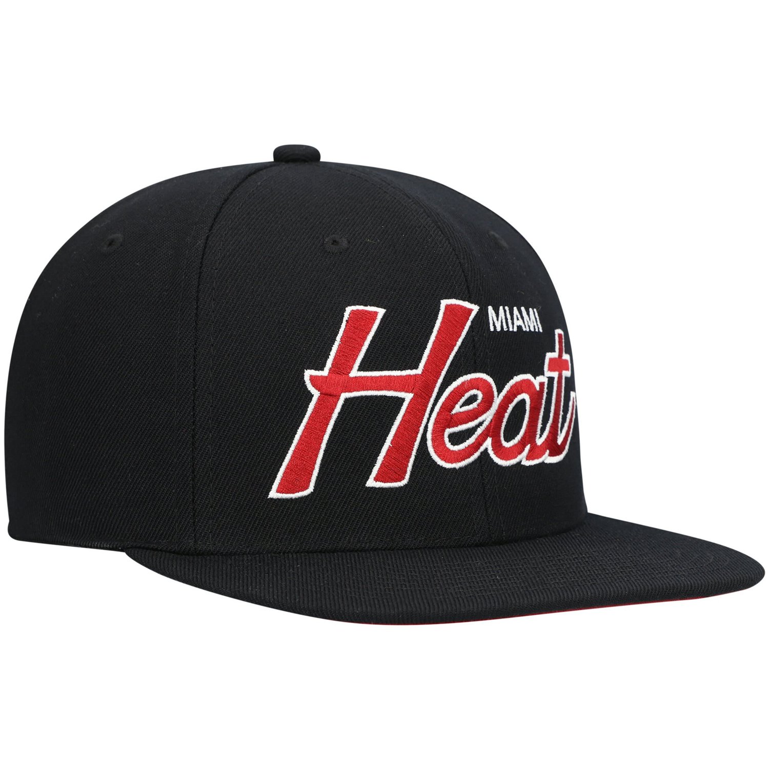 Mitchell  Ness Miami Heat Hardwood Classics Script 20 Snapback Hat