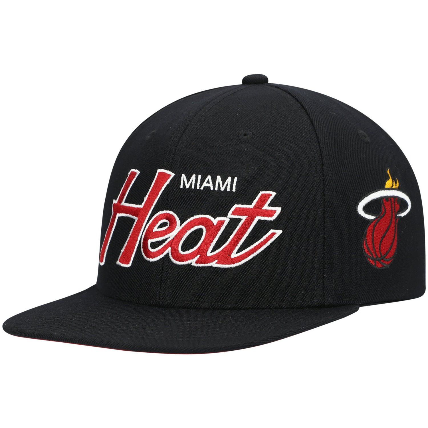 Mitchell  Ness Miami Heat Hardwood Classics Script 20 Snapback Hat