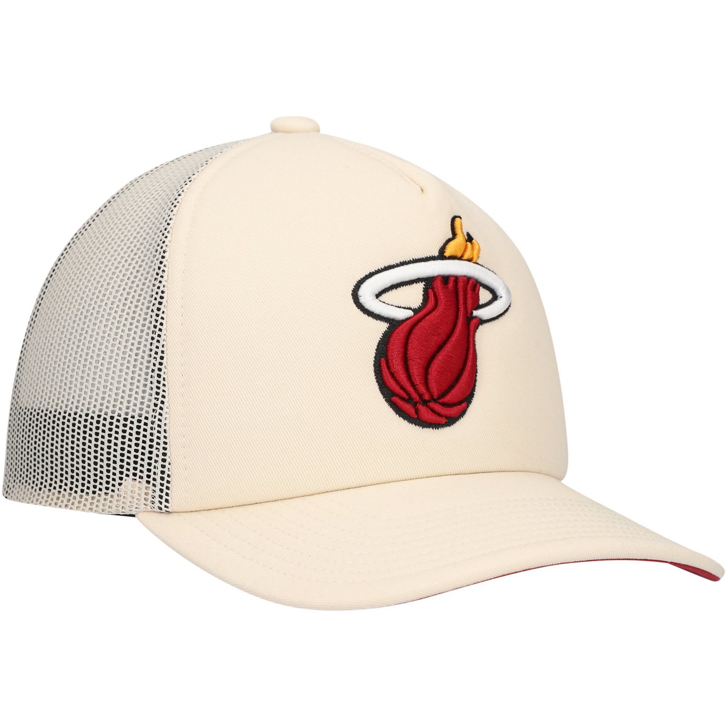 Mitchell  Ness Miami Heat Trucker Adjustable Hat - view number 3