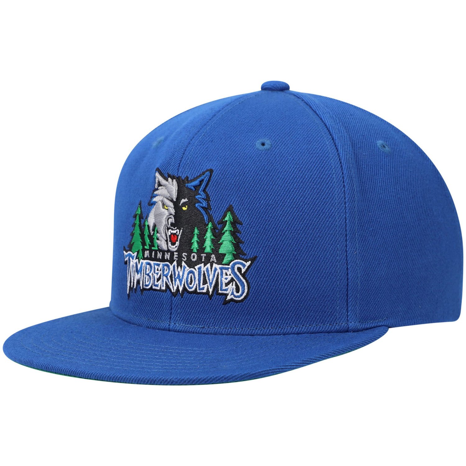 Mitchell  Ness Minnesota Timberwolves Hardwood Classics Snapback Hat                                                             - view number 3