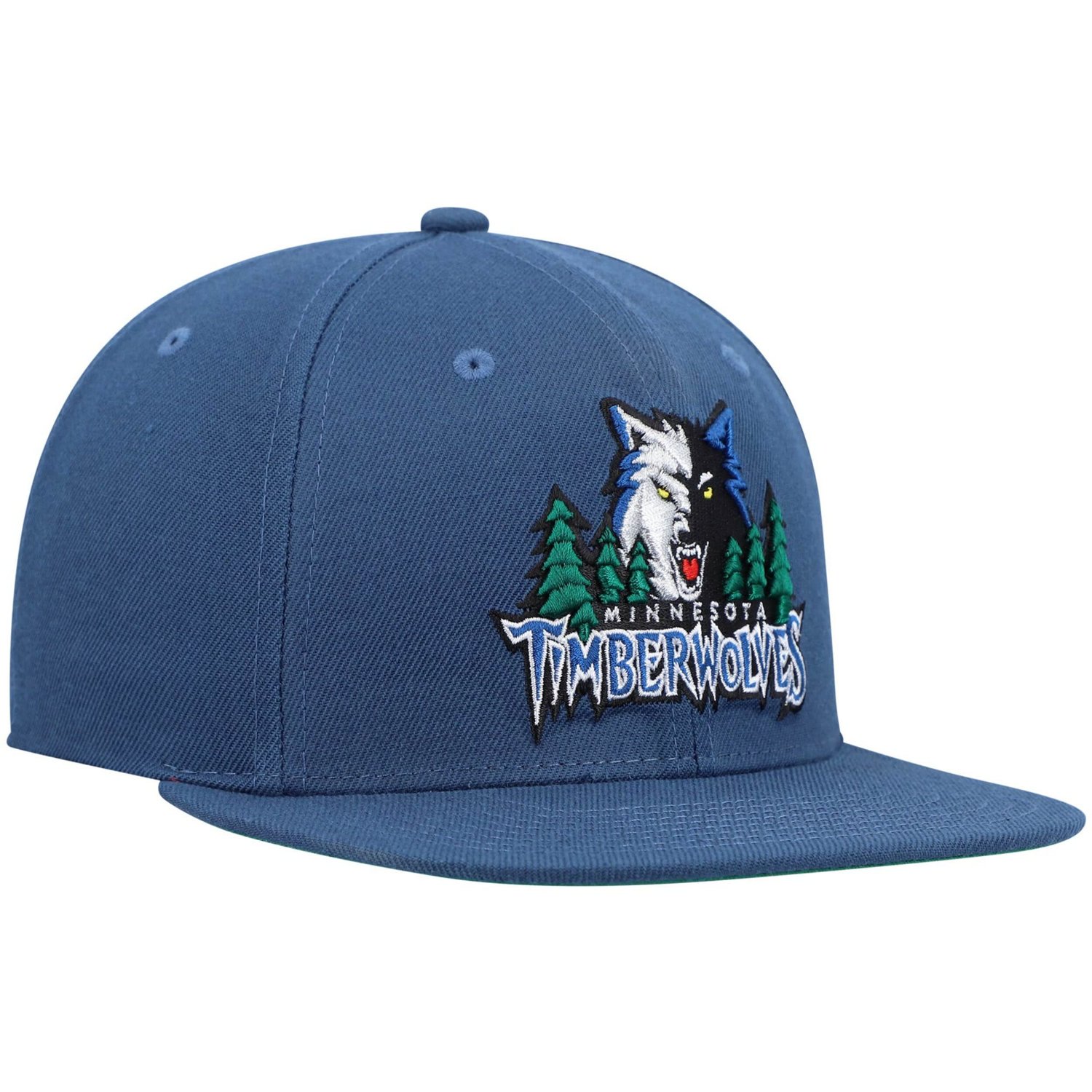 Mitchell  Ness Minnesota Timberwolves Hardwood Classics Team Ground 20 Snapback Hat                                              - view number 3