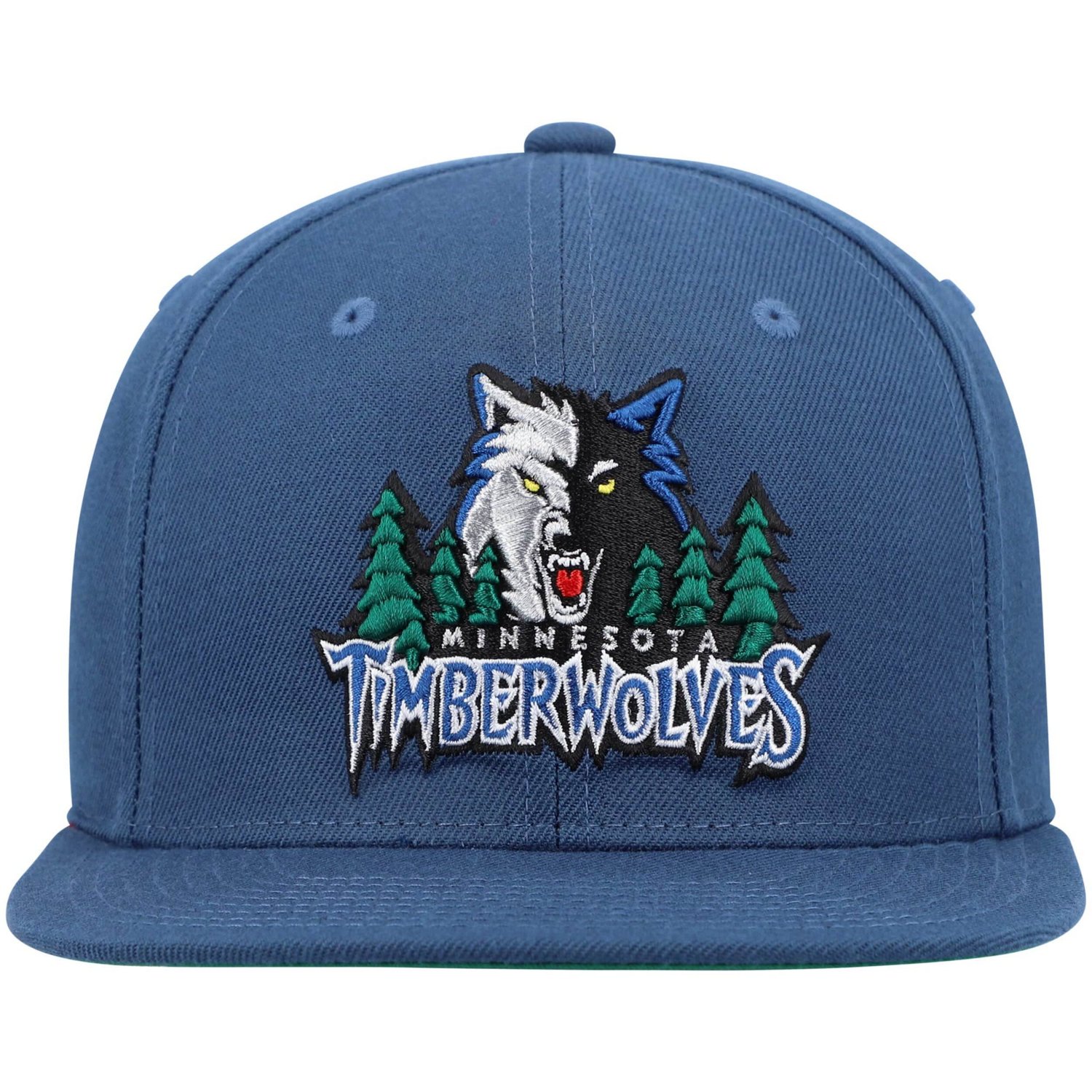 Mitchell  Ness Minnesota Timberwolves Hardwood Classics Team Ground 20 Snapback Hat                                              - view number 2