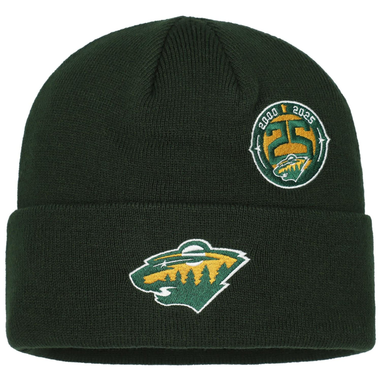 Mitchell  Ness Minnesota Wild 25th Anniversary Cuffed Knit Hat - view number 1