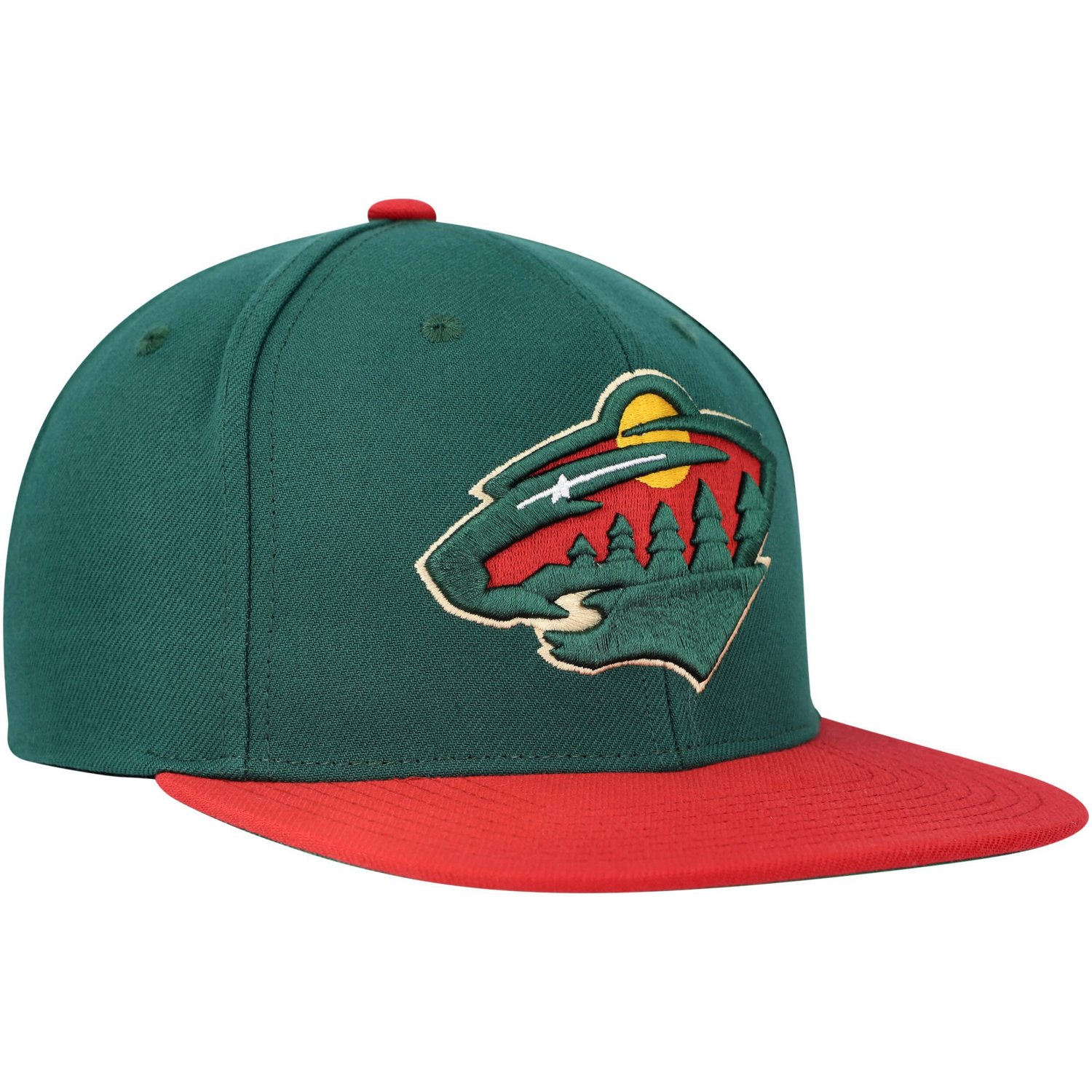 Mitchell  Ness Minnesota Wild Core Team Ground 20 Snapback Hat                                                                   - view number 3
