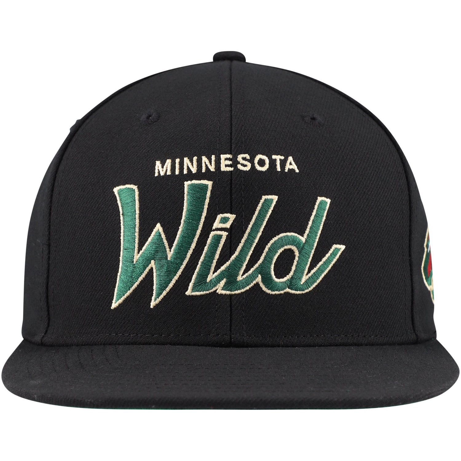 Mitchell  Ness Minnesota Wild Core Team Script 20 Snapback Hat                                                                   - view number 2