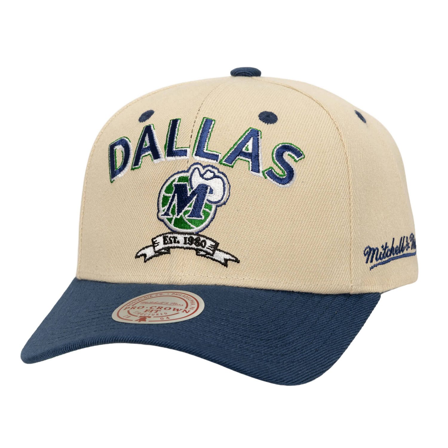 Mitchell  Ness Navy Dallas Mavericks NBA Champions Soul Legacy Defined Pro Crown Snapback Hat