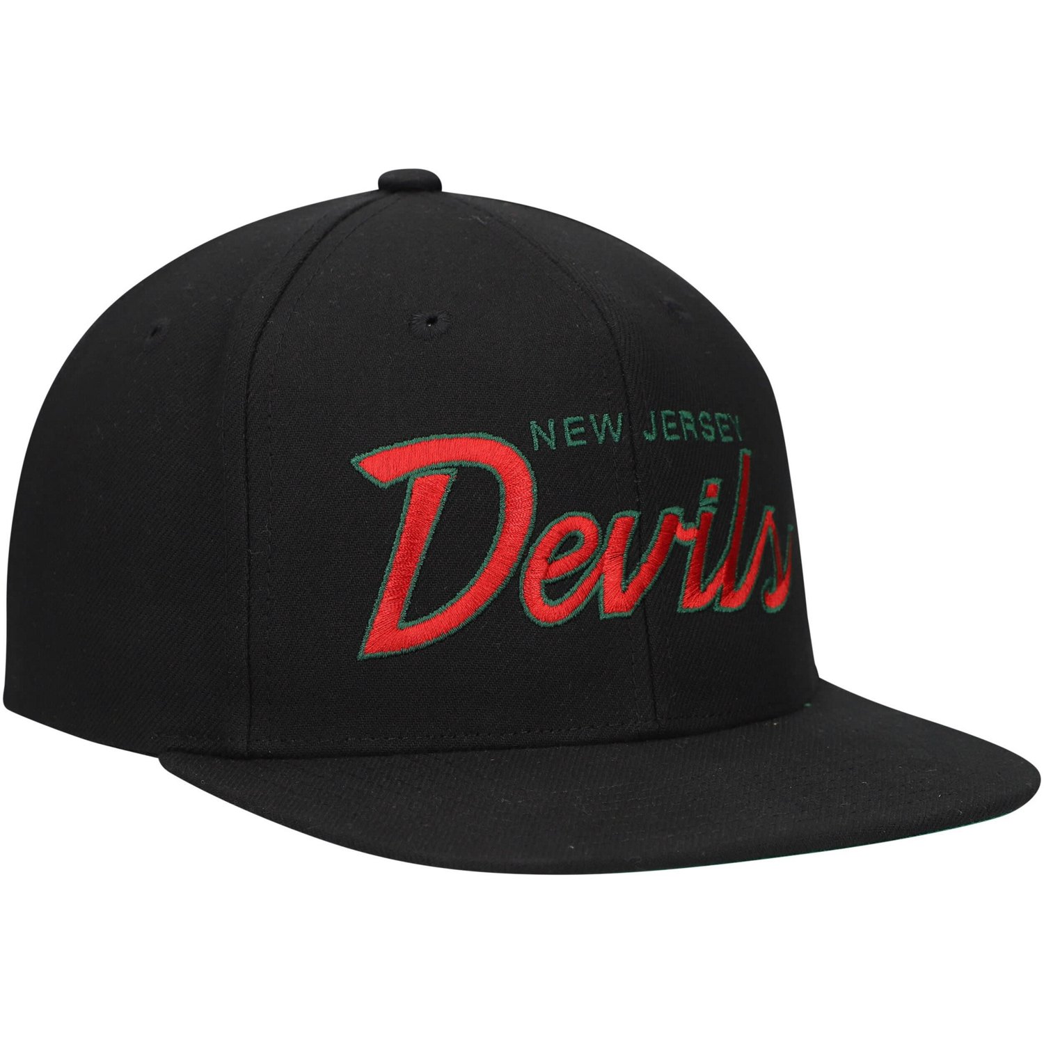Mitchell  Ness New Jersey Devils Core Team Script 20 Snapback Hat - view number 3