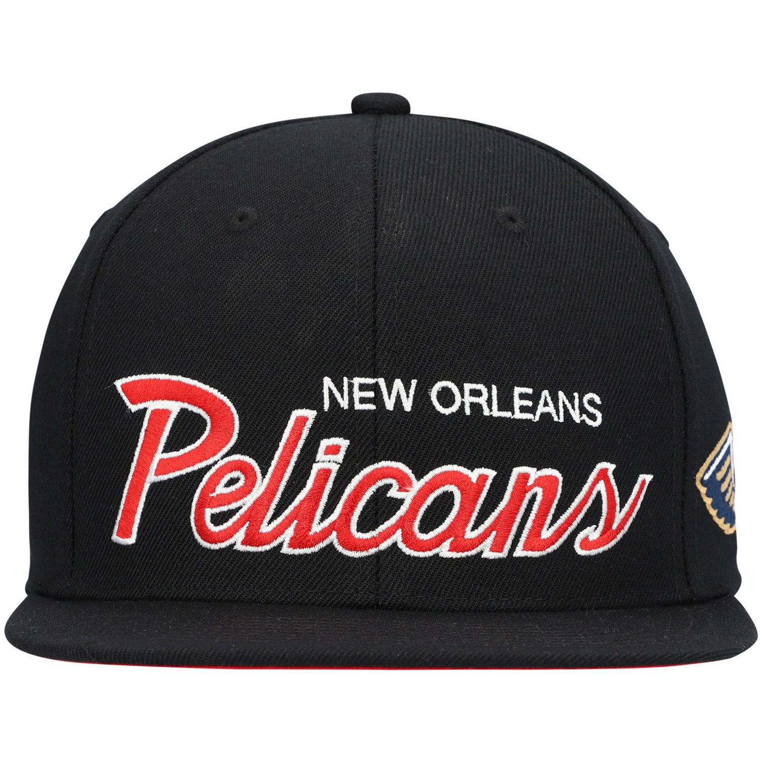 Mitchell  Ness New Orleans Pelicans Hardwood Classics Script 20 Snapback Hat                                                     - view number 2