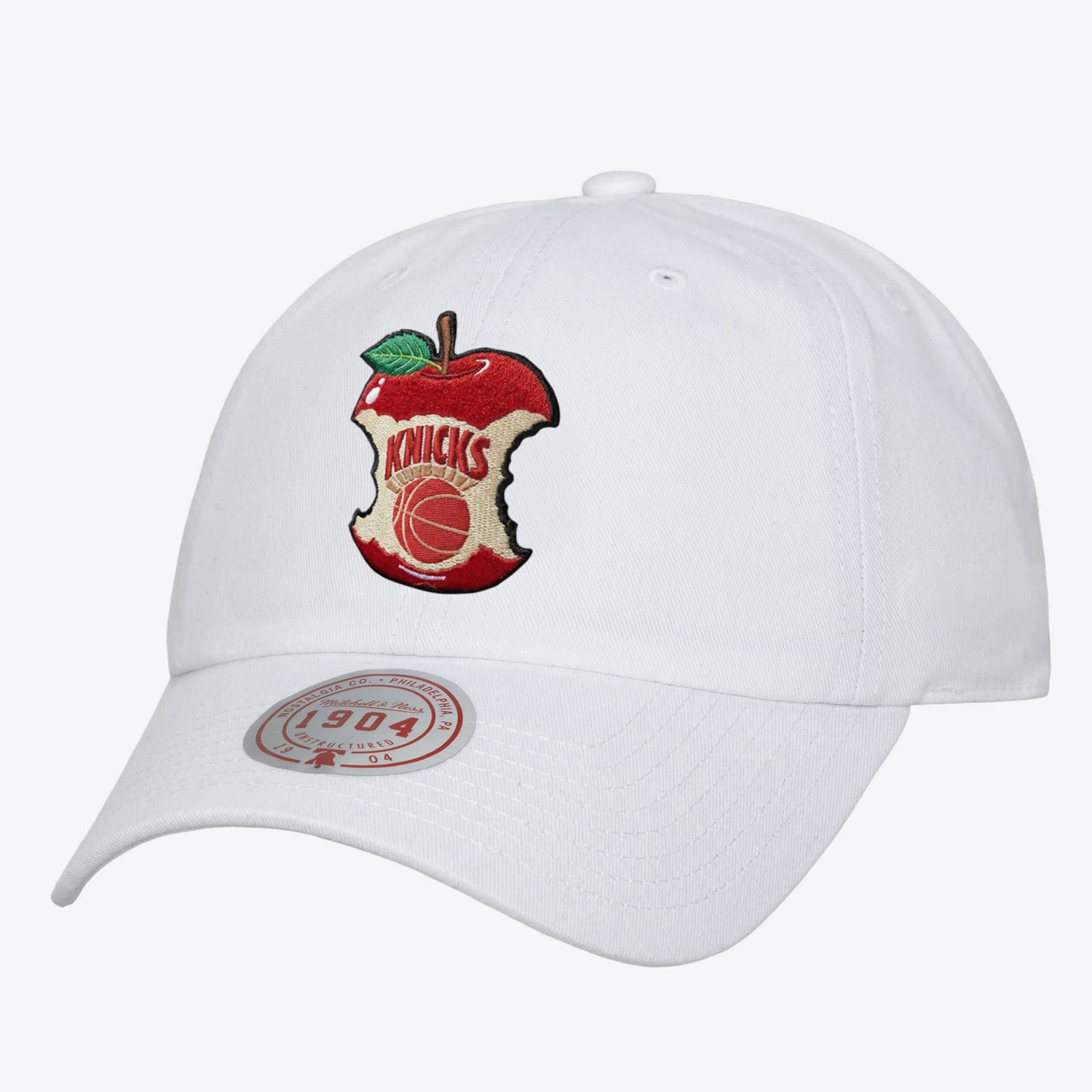 Mitchell  Ness New York Knicks Apple Bite 1904 Adjustable Dad Hat