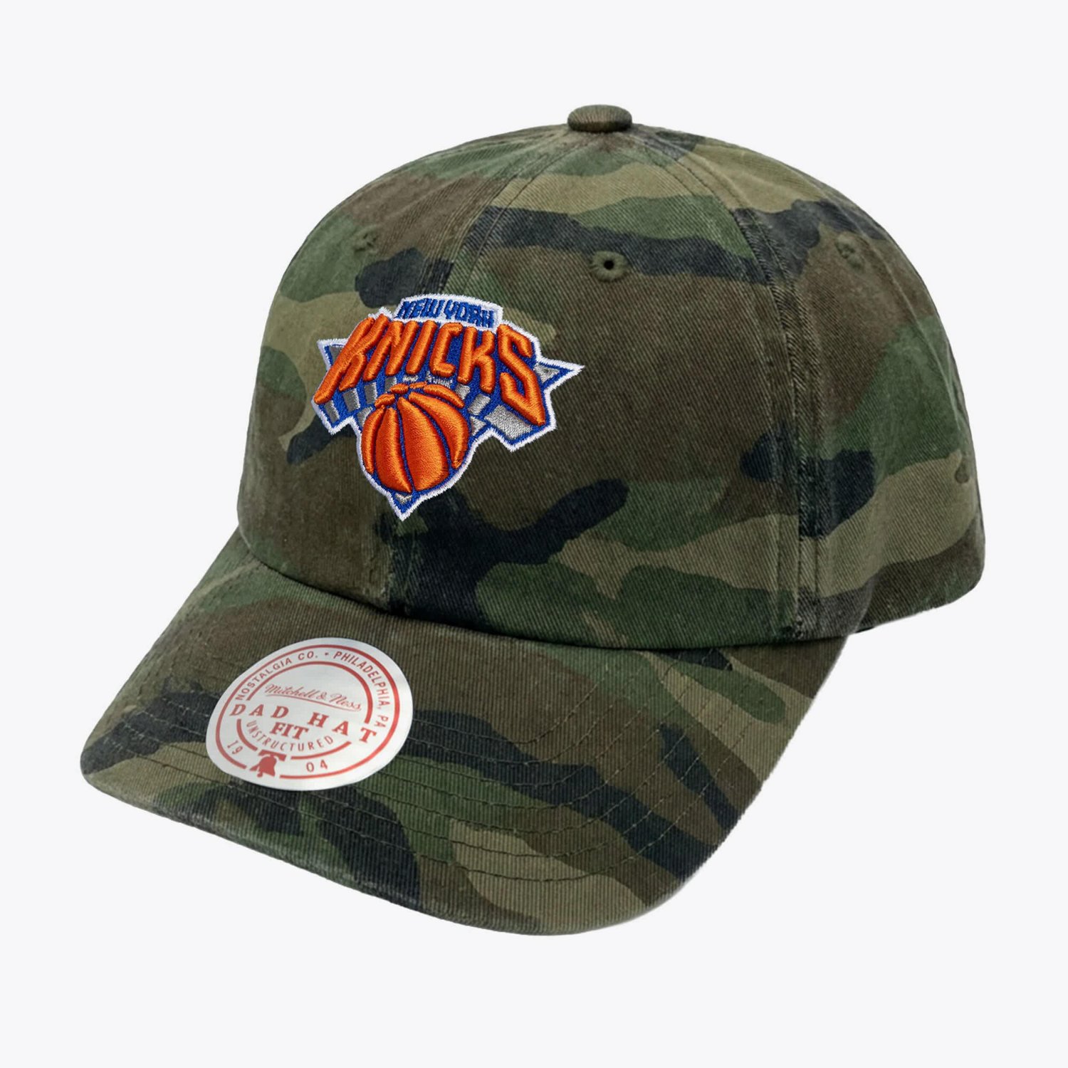 Mitchell  Ness New York Knicks Basic Dad Adjustable Hat