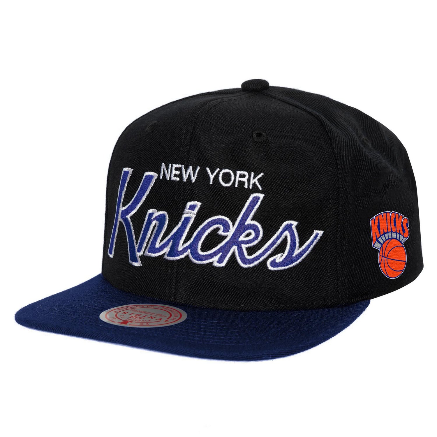 Mitchell  Ness New York Knicks Hardwood Classics MVP Team Script 20 Snapback Hat
