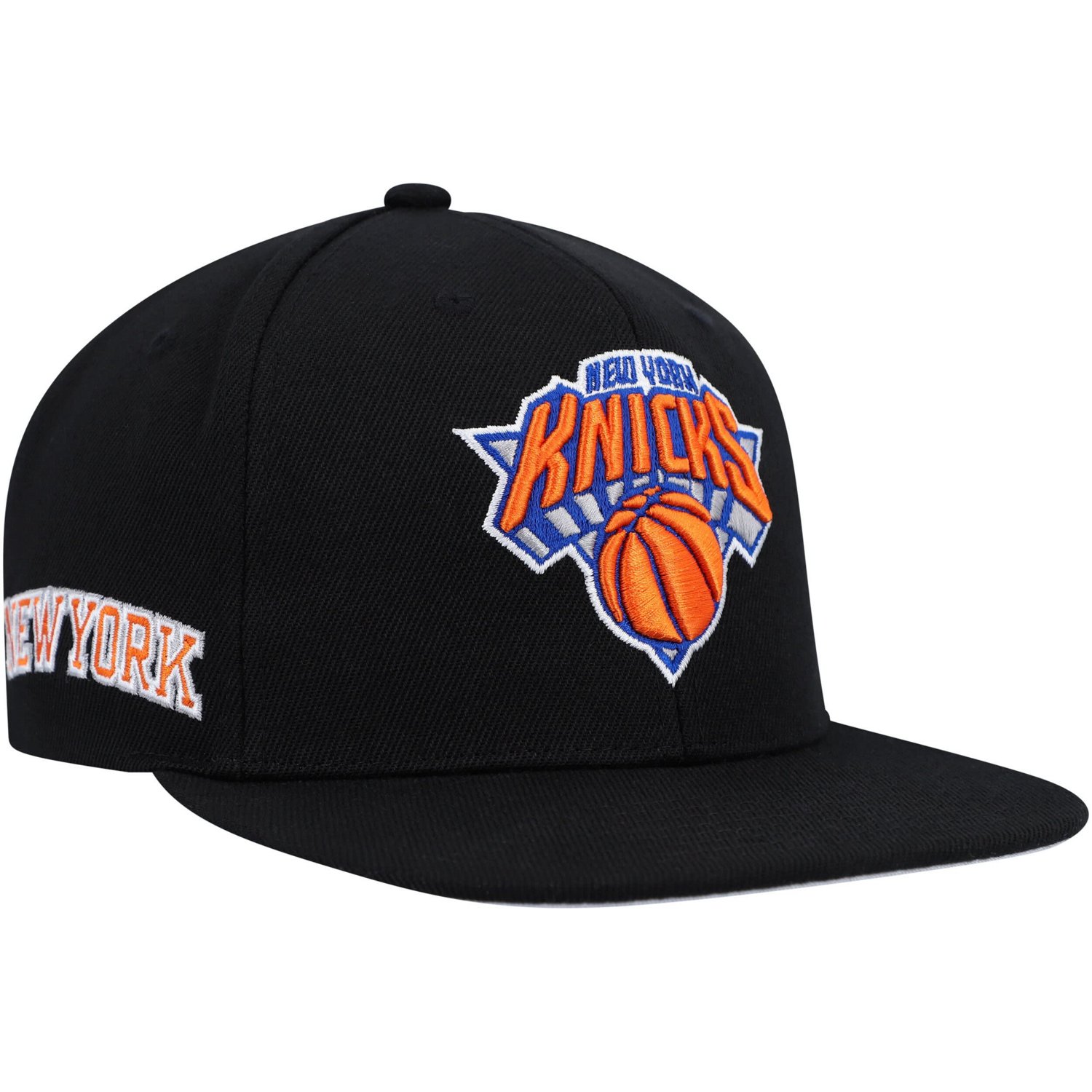 Mitchell  Ness New York Knicks Side Core 20 Snapback Hat