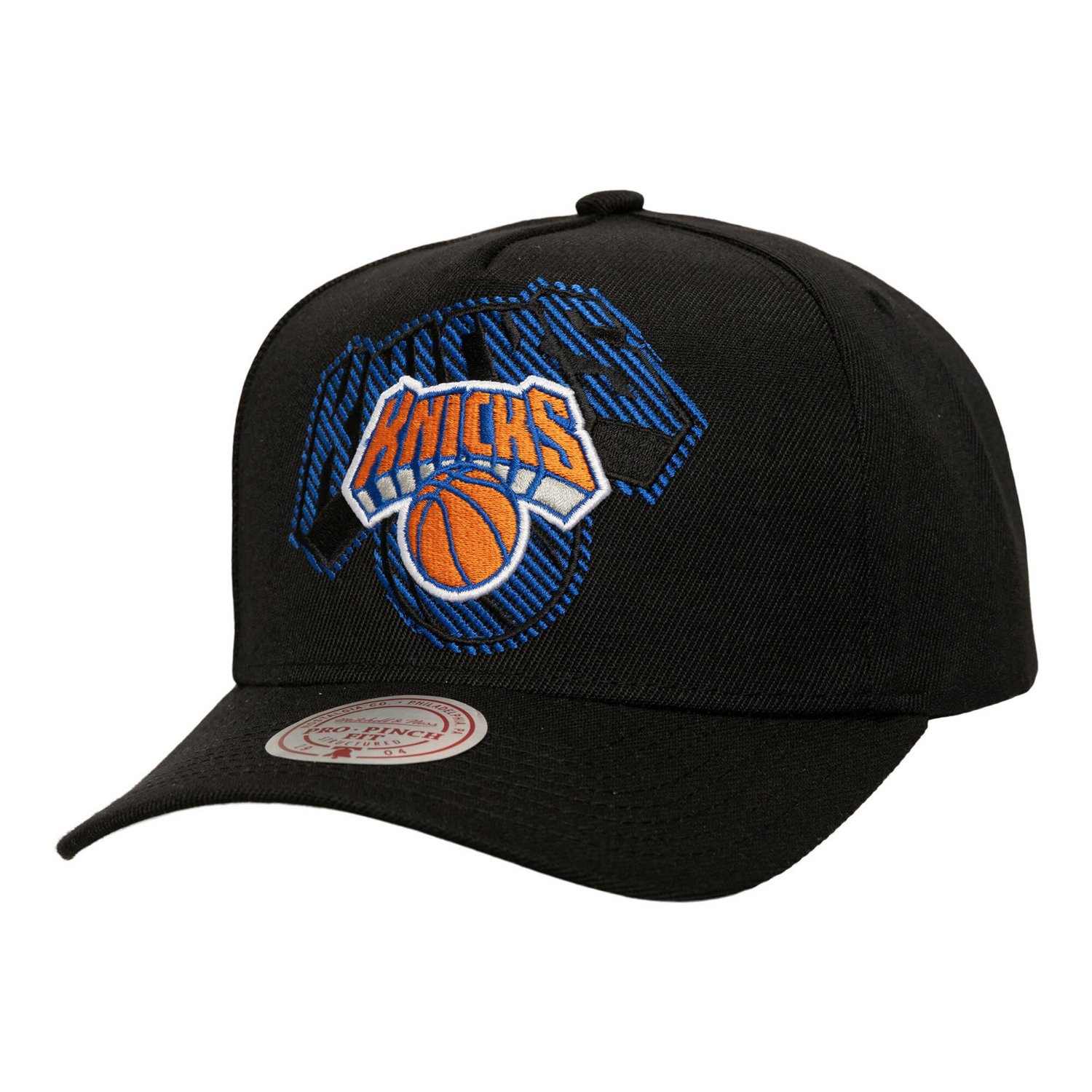 Mitchell Ness New York Knicks Tilted Pro Pinch Adjustable Hat