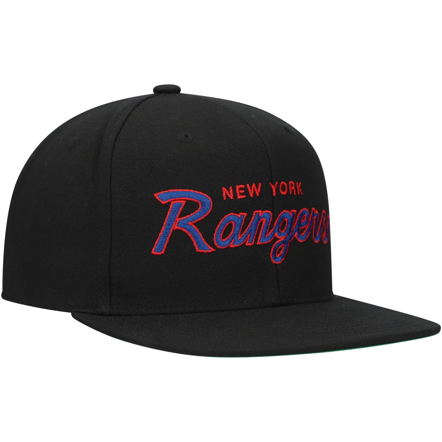 Mitchell  Ness New York Rangers Core Team Script 20 Snapback Hat - view number 3