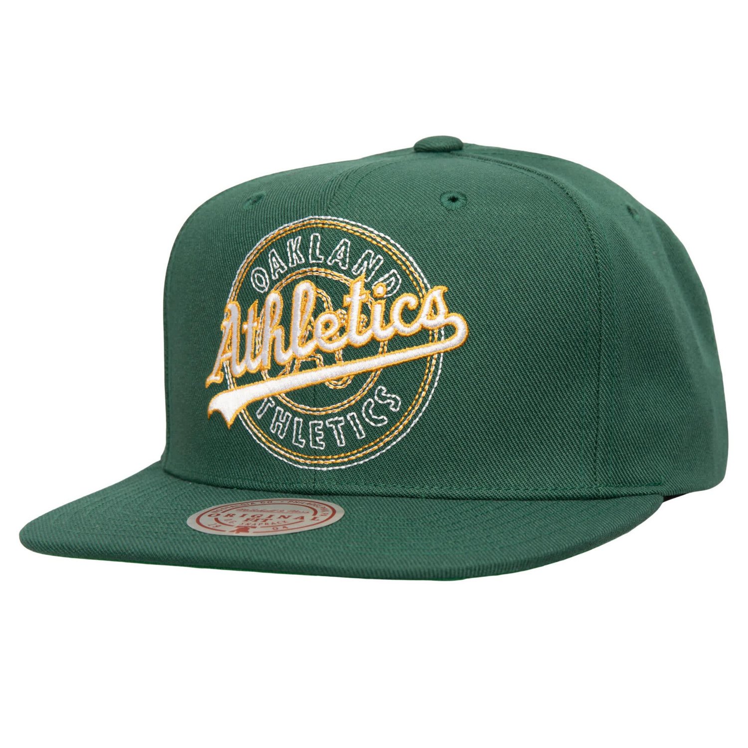 Mitchell  Ness Oakland Athletics Double Up Snapback Hat