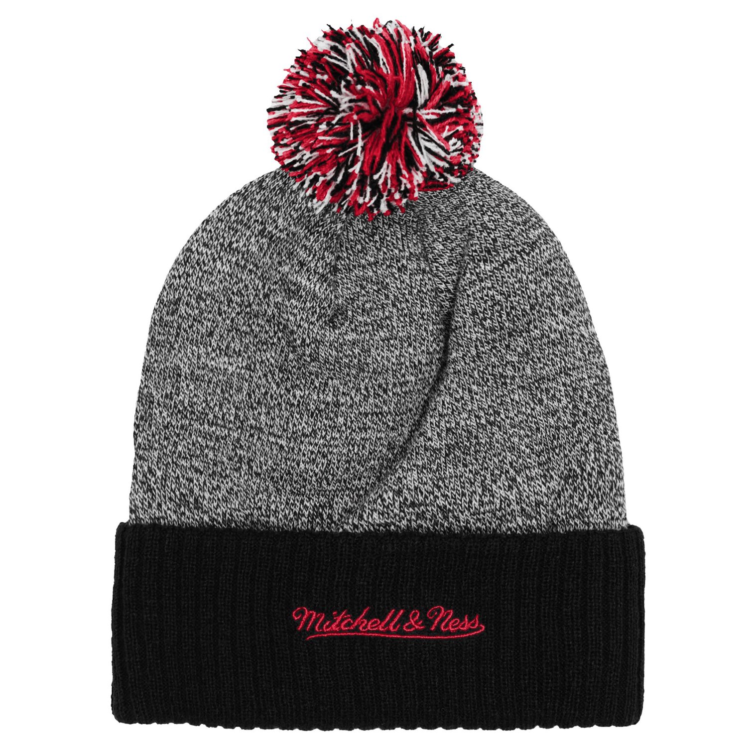 Mitchell  Ness Ohio State Buckeyes Mascot Cuffed Knit Hat with Pom - view number 2