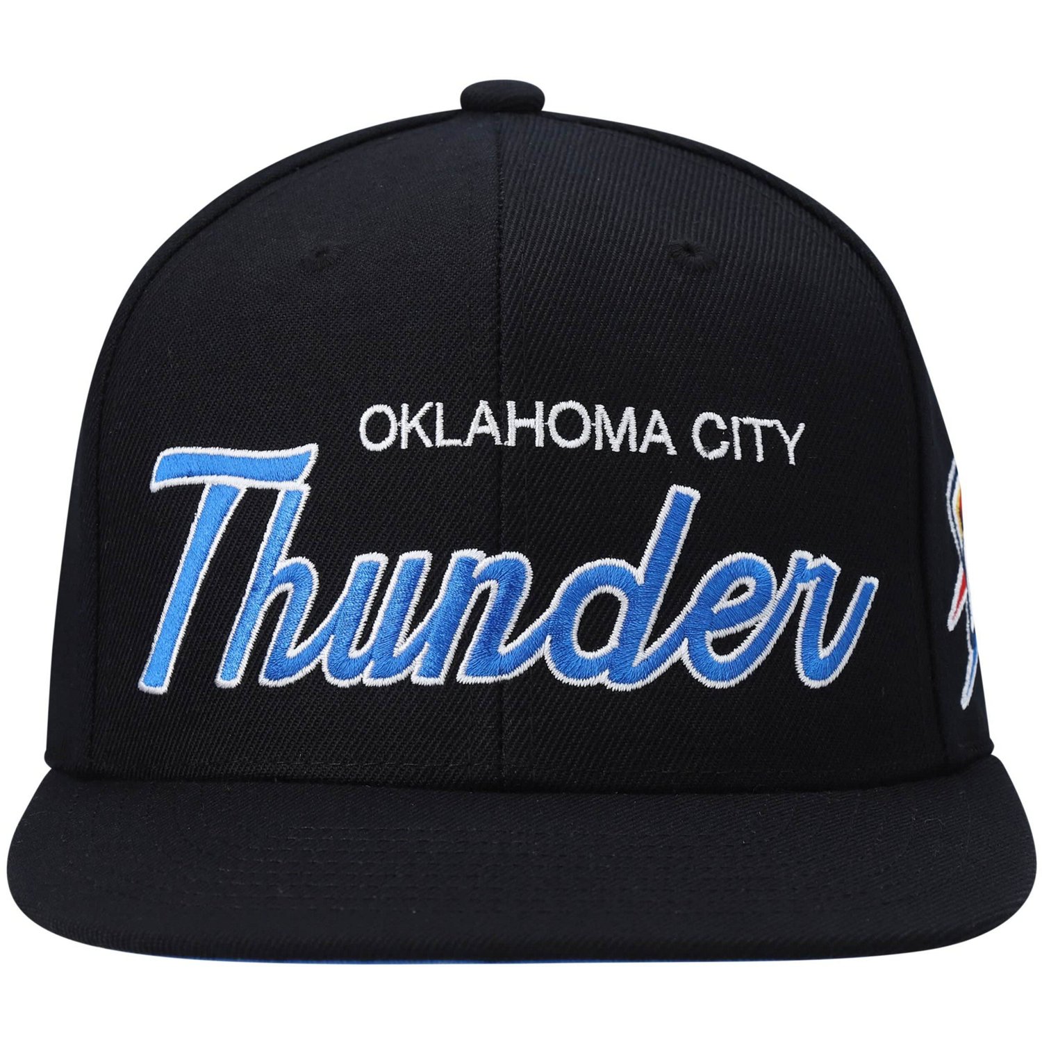 Mitchell  Ness Oklahoma City Thunder Hardwood Classics Script 20 Snapback Hat                                                    - view number 2