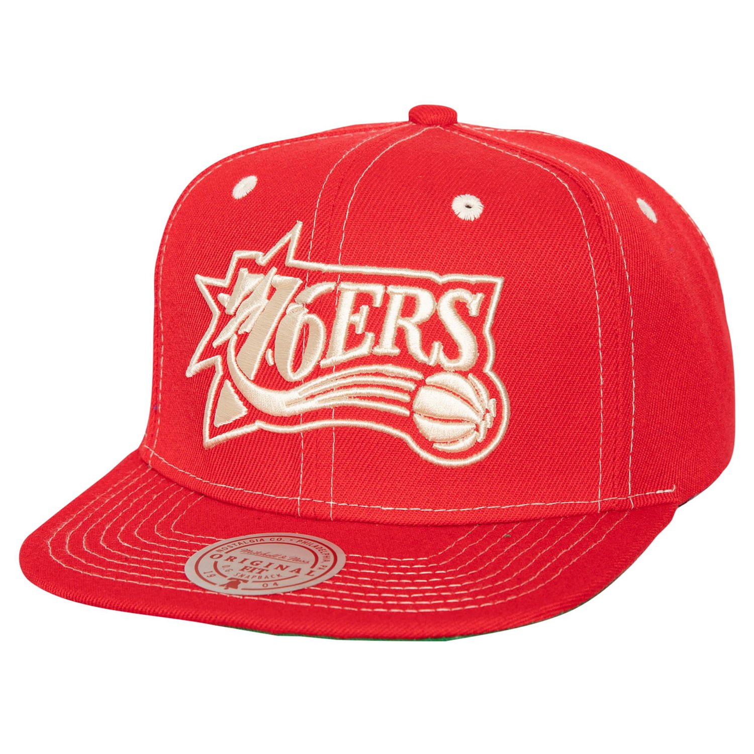 Mitchell  Ness Philadelphia 76ers Energy Contrast Snapback Hat