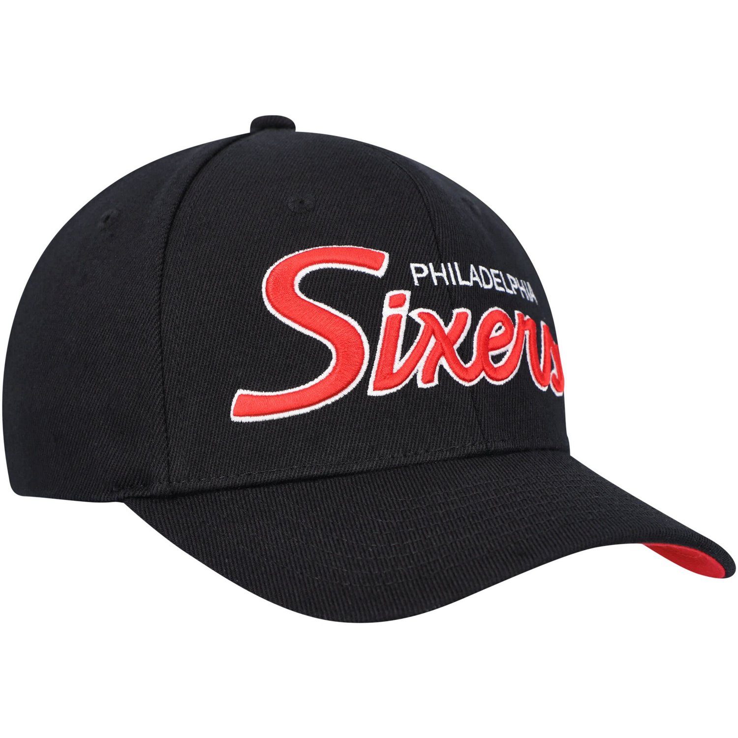 Mitchell  Ness Philadelphia 76ers MVP Team Script 20 Stretch-Snapback Hat