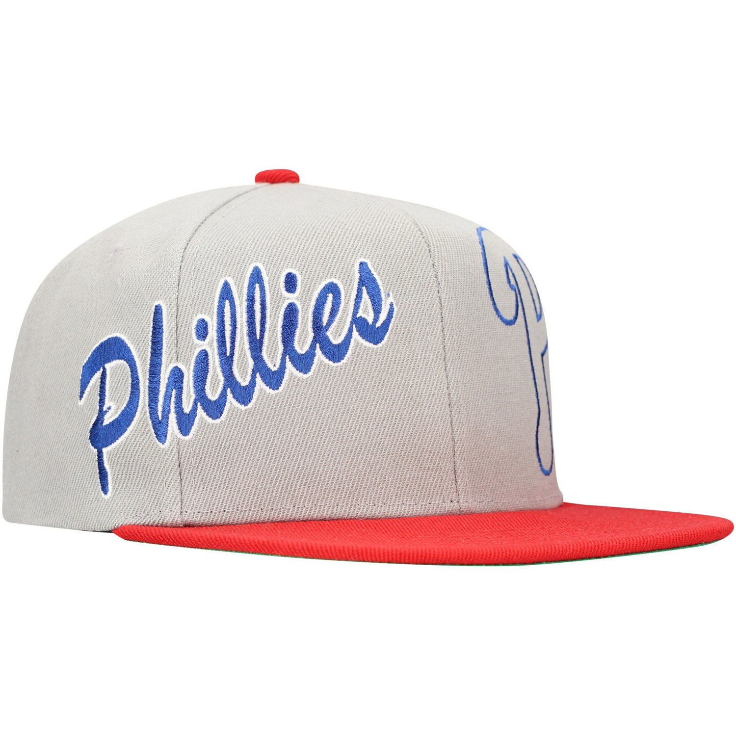 Mitchell  Ness Philadelphia Phillies Knock Out Panel Snapback Hat - view number 3
