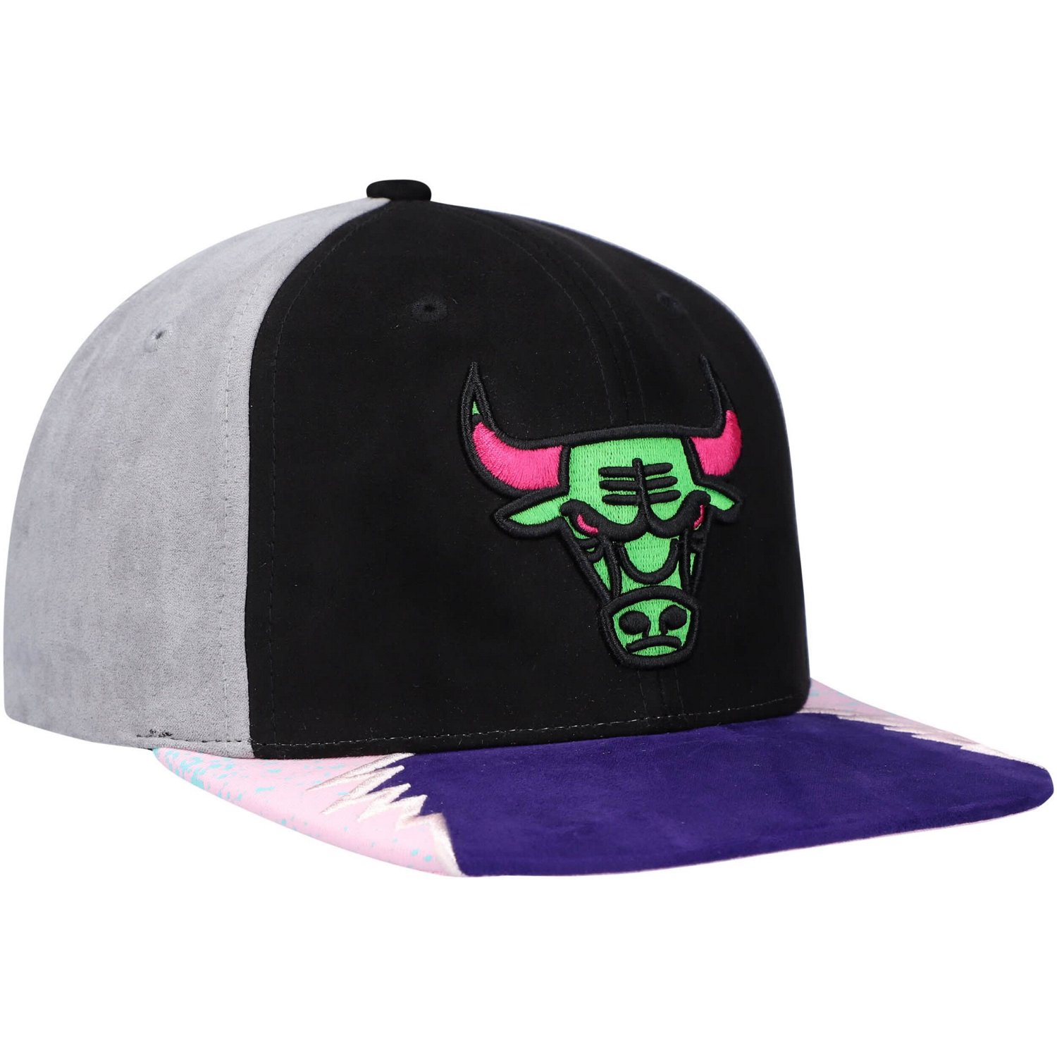 Mitchell  Ness Pink Chicago Bulls Day 5 Snapback Hat - view number 3