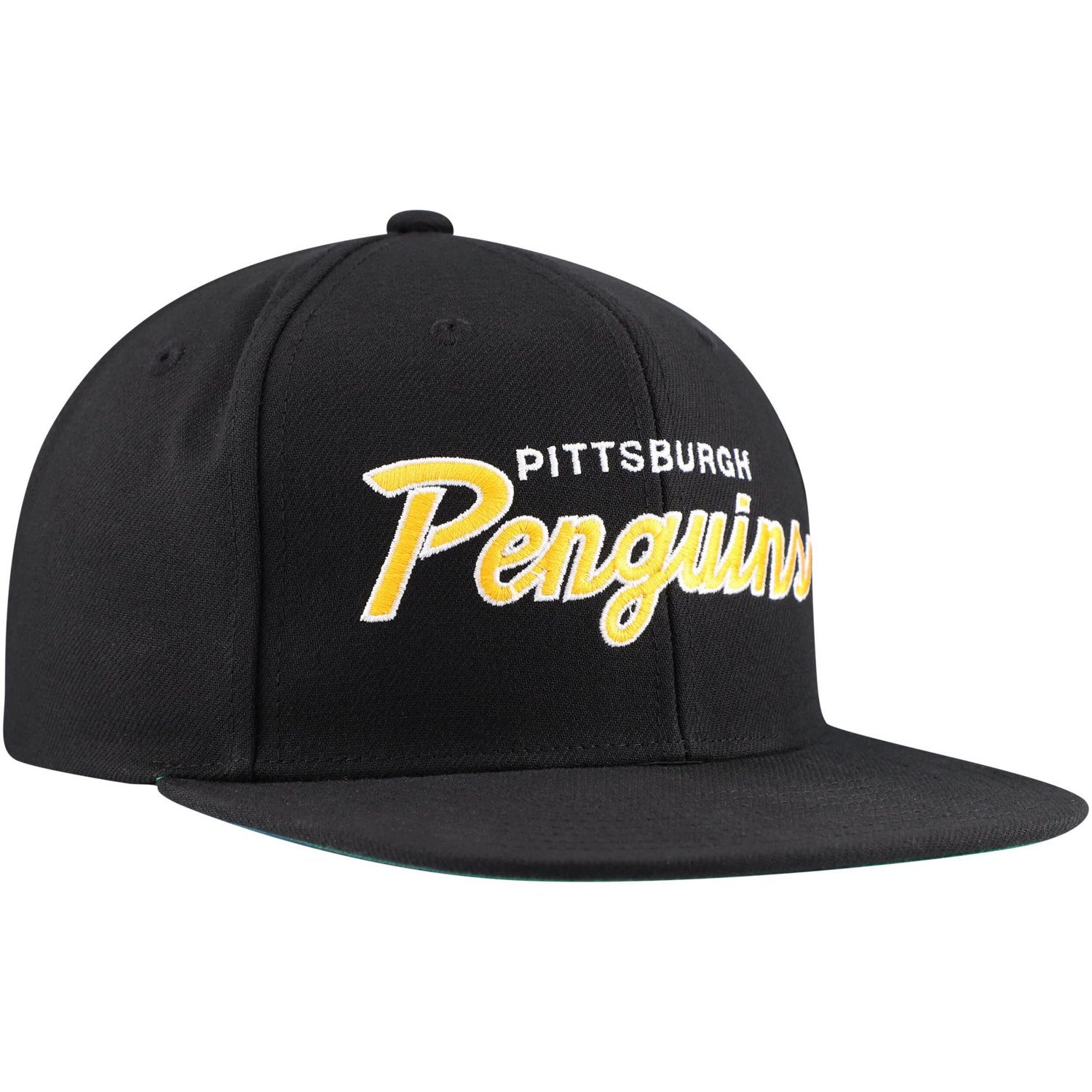 Mitchell  Ness Pittsburgh Penguins Core Team Script 20 Snapback Hat                                                              - view number 3