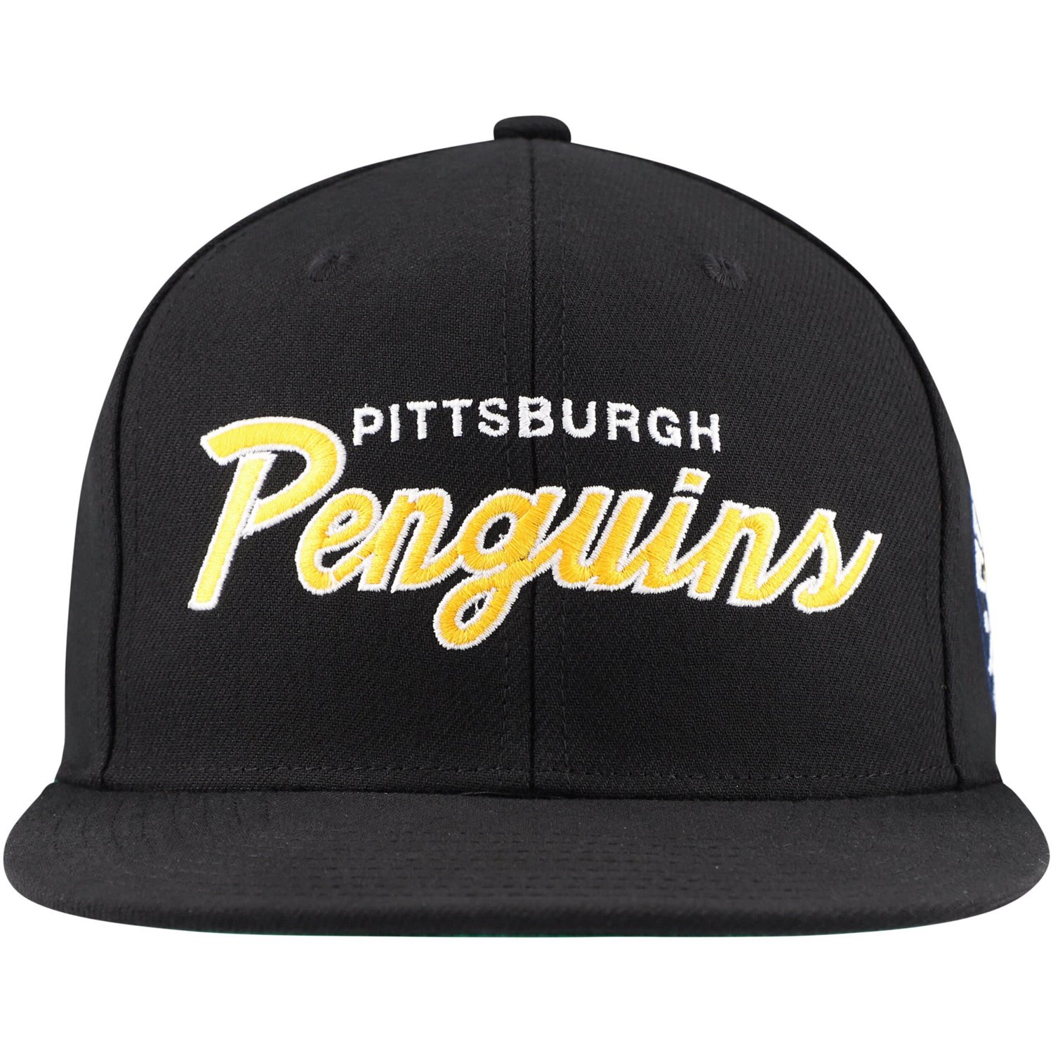 Mitchell  Ness Pittsburgh Penguins Core Team Script 20 Snapback Hat                                                              - view number 2